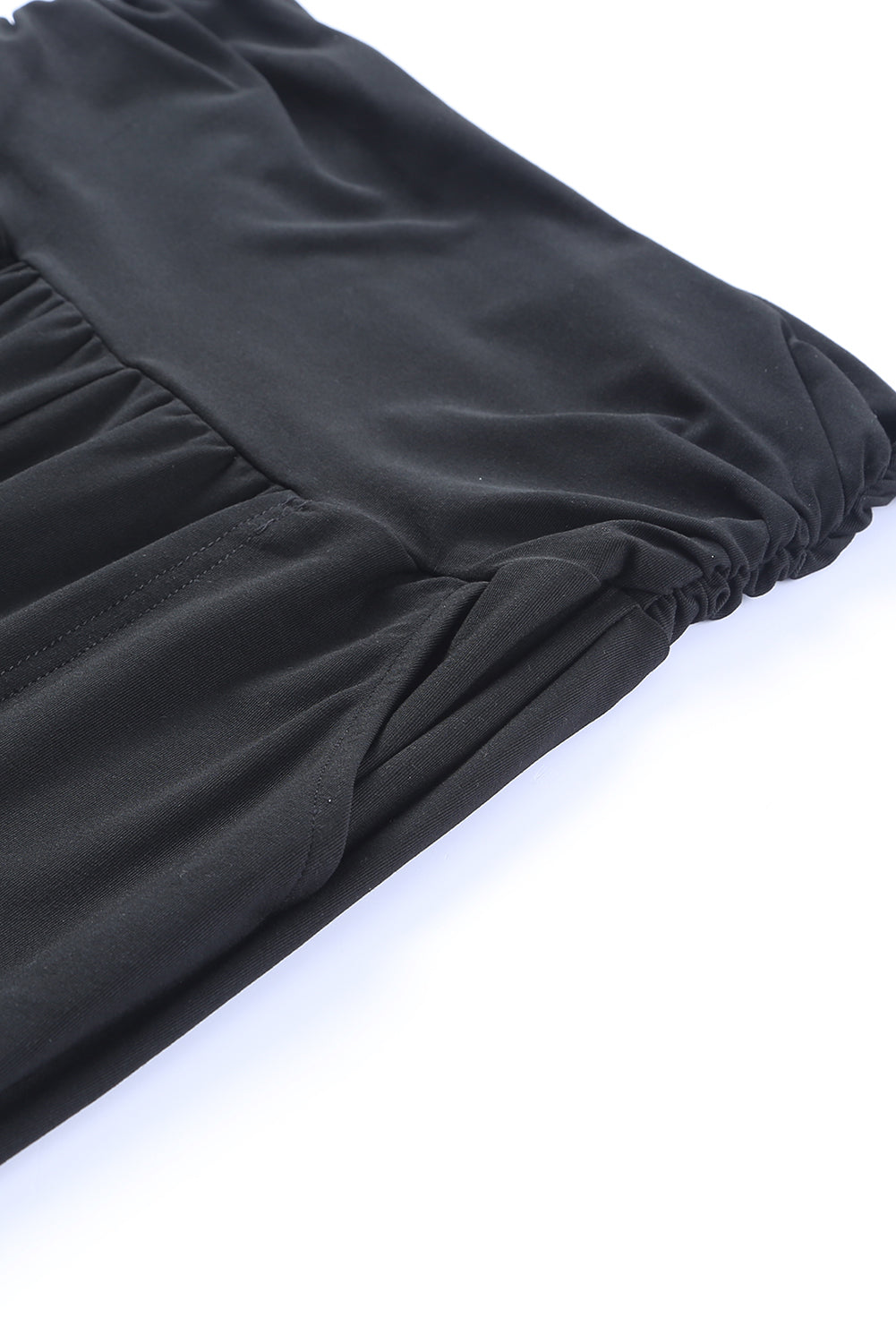 Black High Waist Pleated Pocket Leggings Beagle Boutique Fashion Outlet