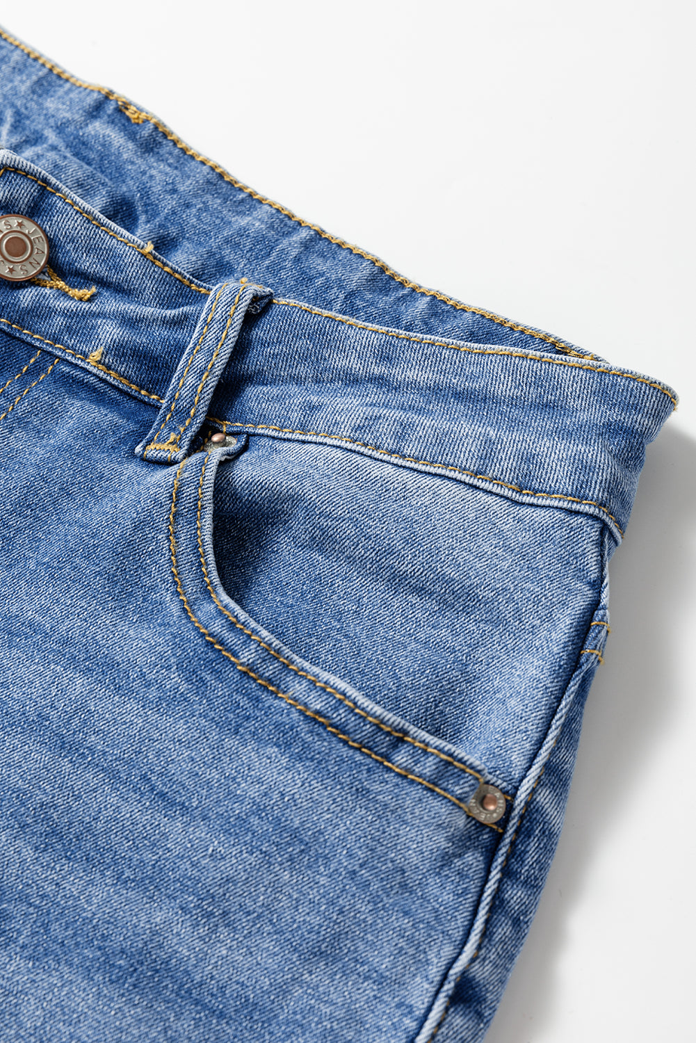 Raw Hem Straight High Rise Loose Jeans - eAura