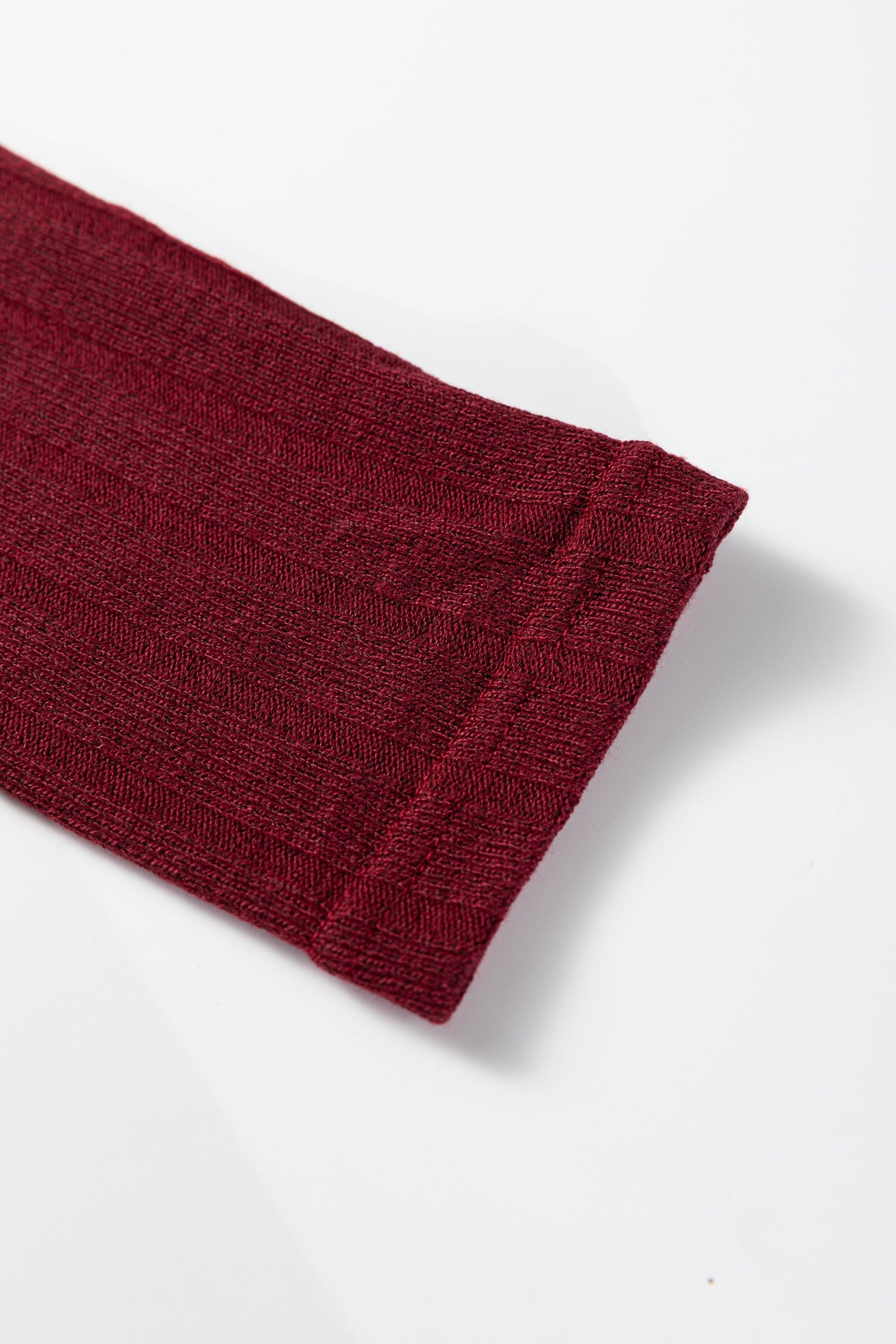 Frilled Neck Ribbed Knit Patchwork Long Sleeve Mini Dress - eAura