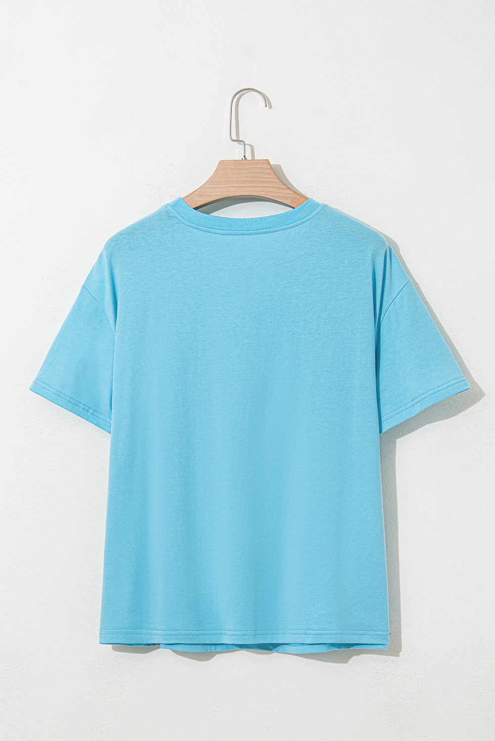Light Blue MAMA Letter Graphic Neon T Shirt - eAura