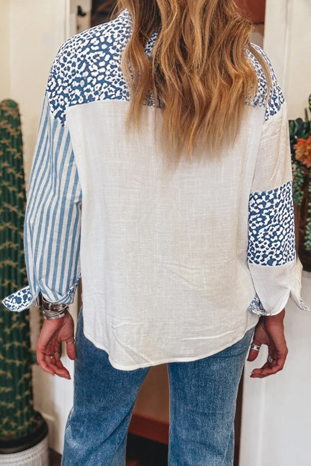 Leopard Striped Western Casual Shirt - eAura