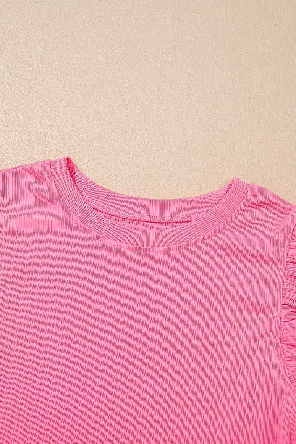 Bonbon Textured Ruffle Trim Crop Vest Lace-up Long Skirt Set Co-ord - eAura