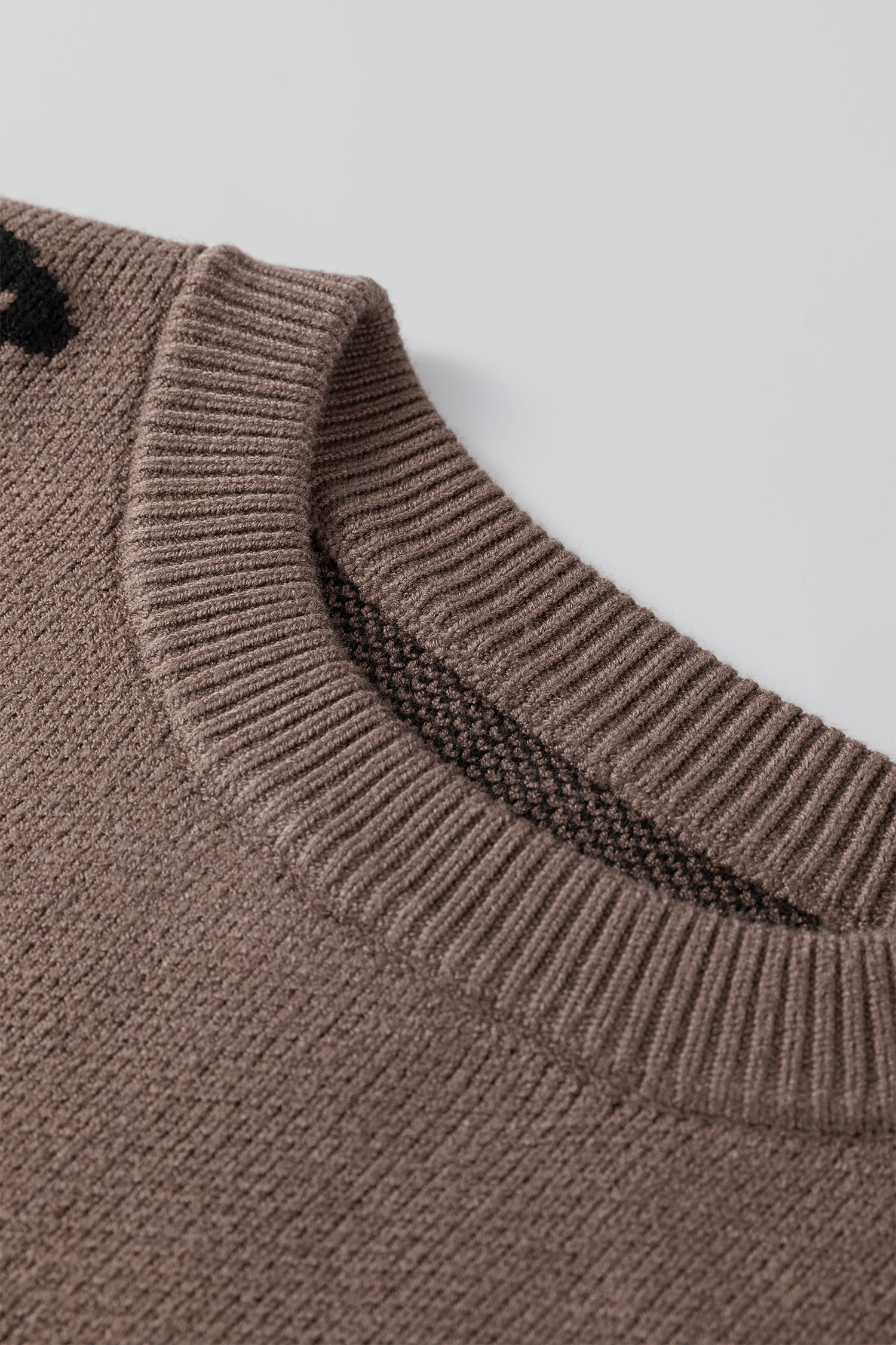 Asymmetric Leopard Print Detail Drop Shoulder Sweater - Sweaters & Cardigans/Sweaters
