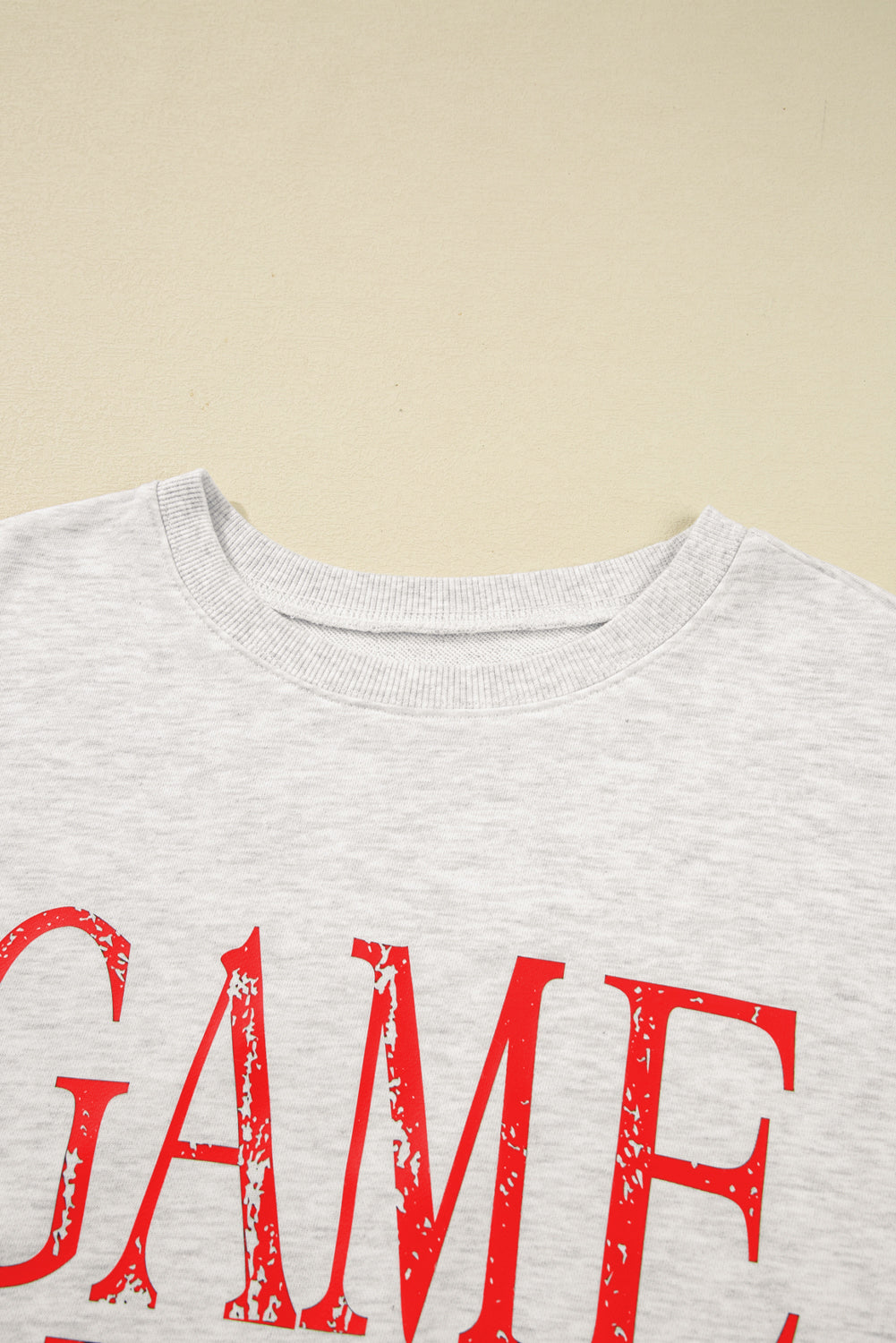 Vintage Washed GAME DAY Graphic Baggy Sweatshirt - eAura