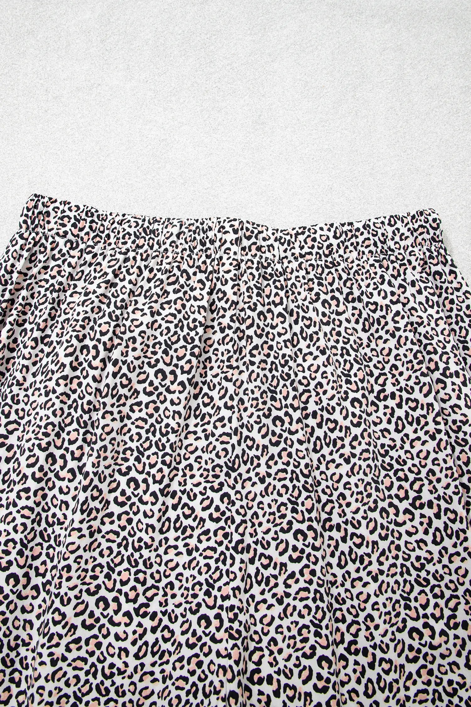 Leopard Print Bow Knot Patchwork Long Sleeve Lounge Set – Brown