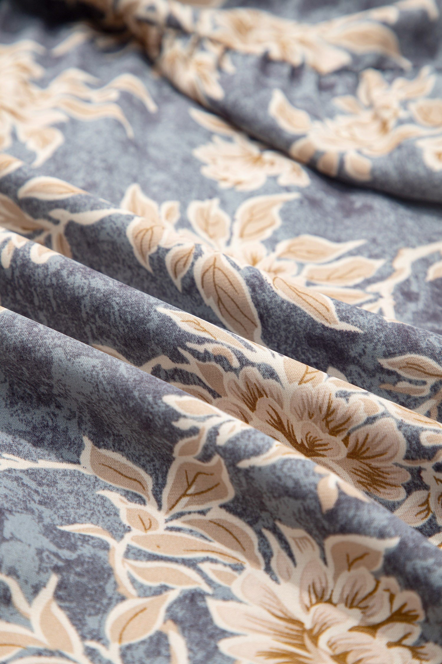 Floral Print Smocked Long Sleeve Maxi Dress - eAura