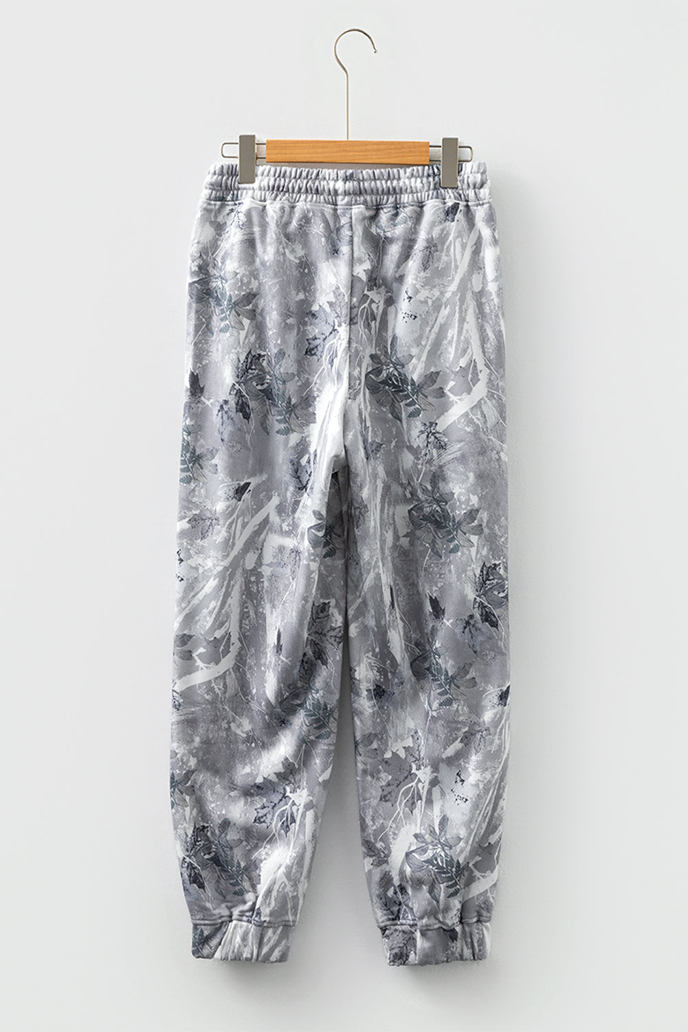 Camo Print Drawstring Elastic Waist Joggers - eAura