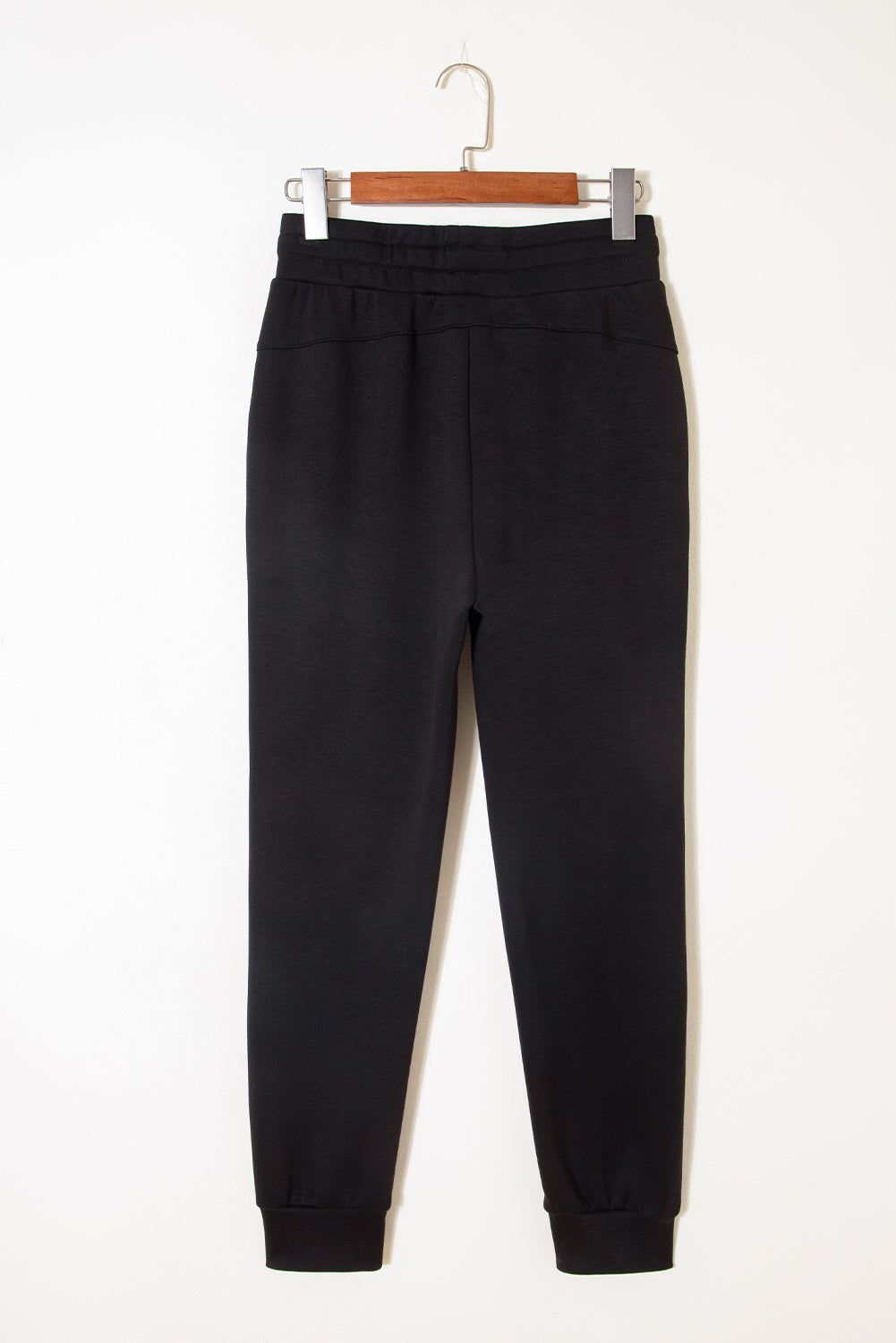 Exposed Seam Detail Skinny Drawstring Jogger Pants - eAura