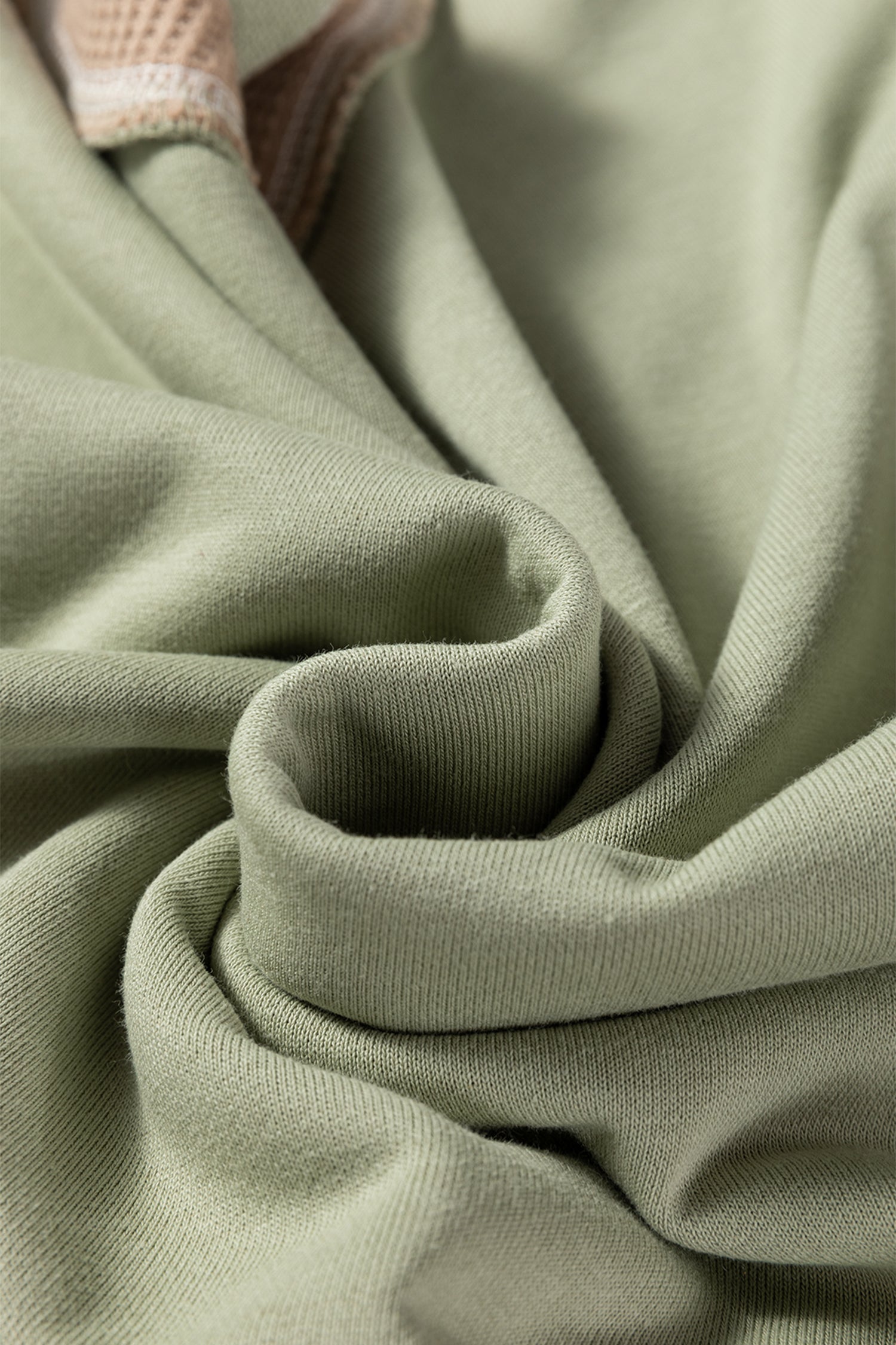 Mix Texture Waffle Patchwork Oversize Sweatshirt - eAura