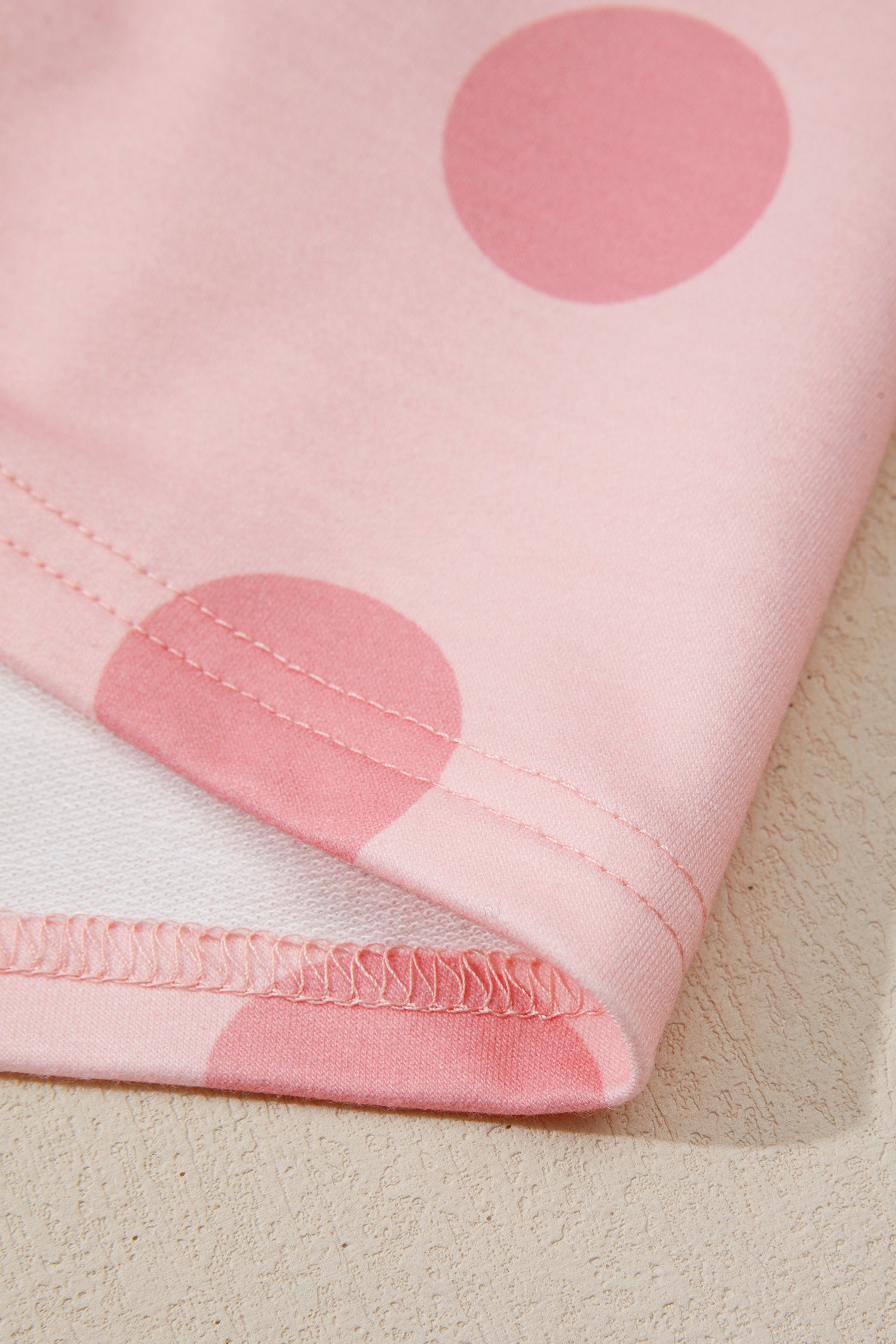 Polka Dot Printed Long Sleeve Flared Mini Dress