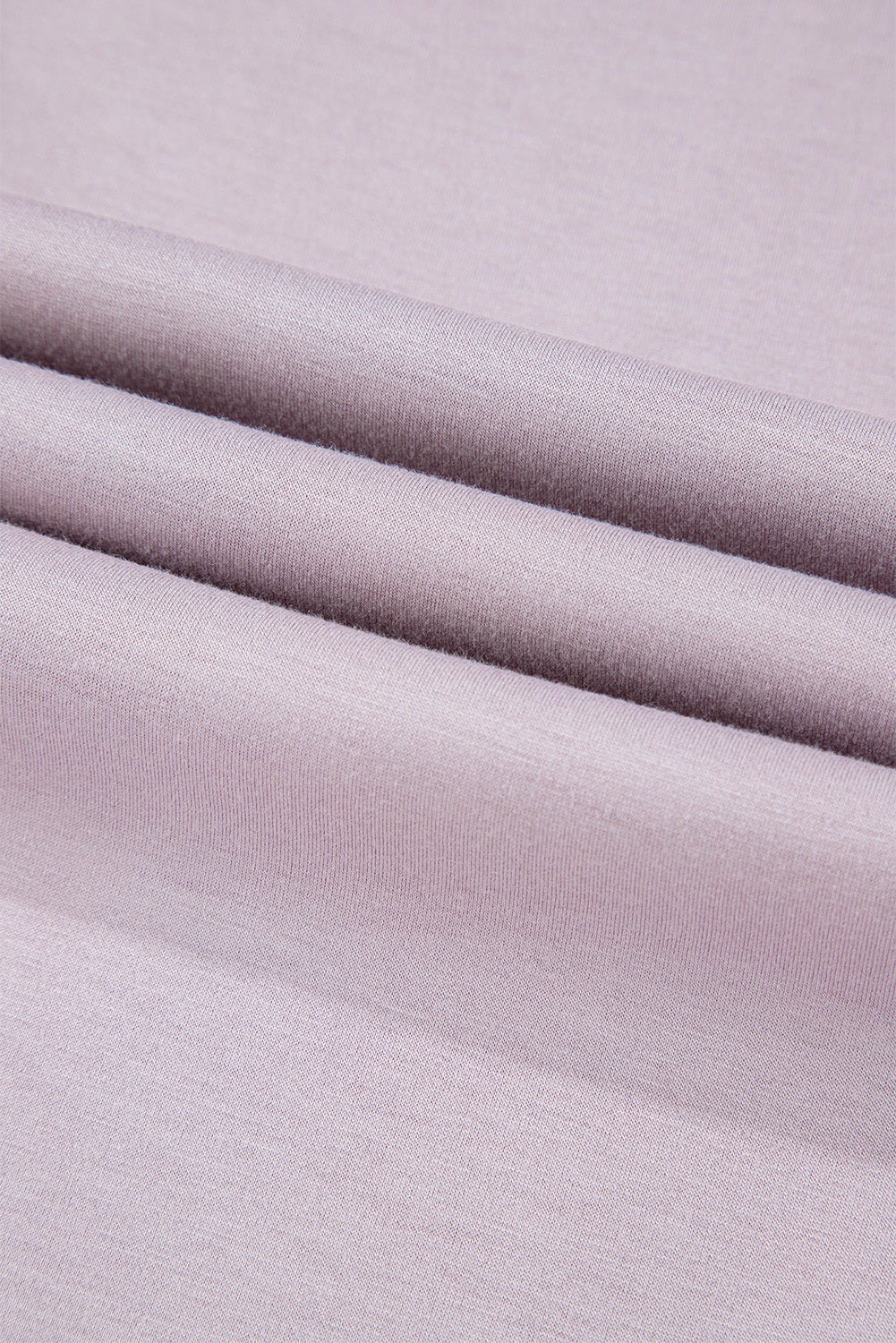 Orchid Petal Drawstring Waist Satin Stripe Patch Straight Leg High Waist Trousers eAura
