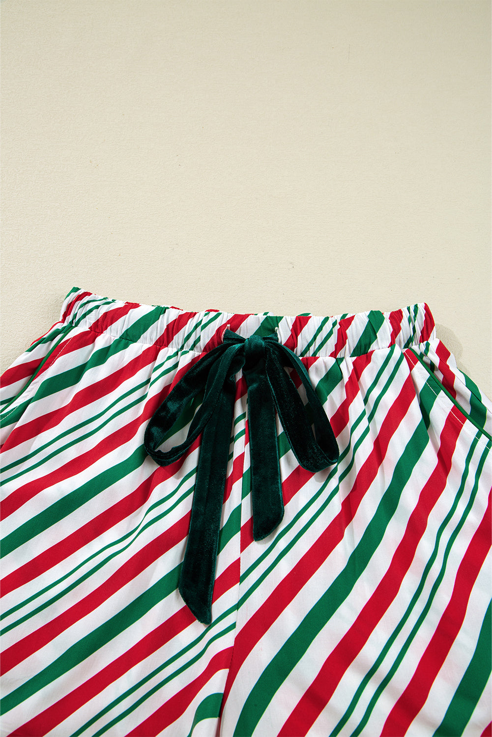 Green Stripe Christmas Pyjama Set - eAura