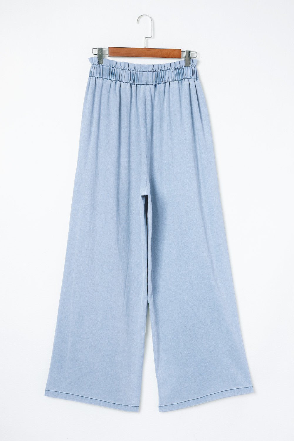 Black High Waist Pocketed Wide Leg Tencel Jeans Beagle Boutique Fashion Outlet