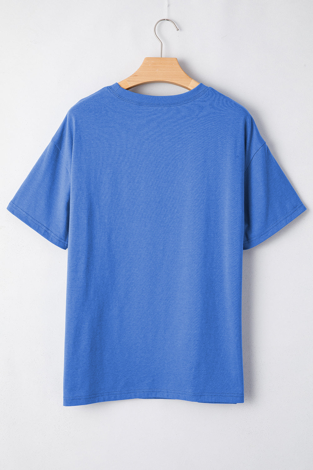 Sky Blue Vintage MOTHERHOOD Letter Graphic T Shirt eAura