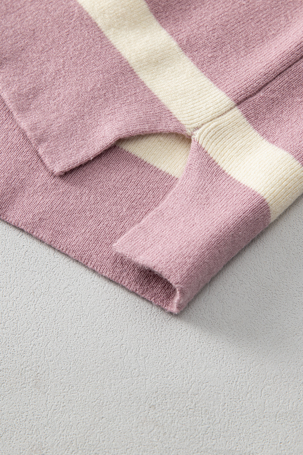 Pink Stripe Colourblock Oversized Sweater eAura