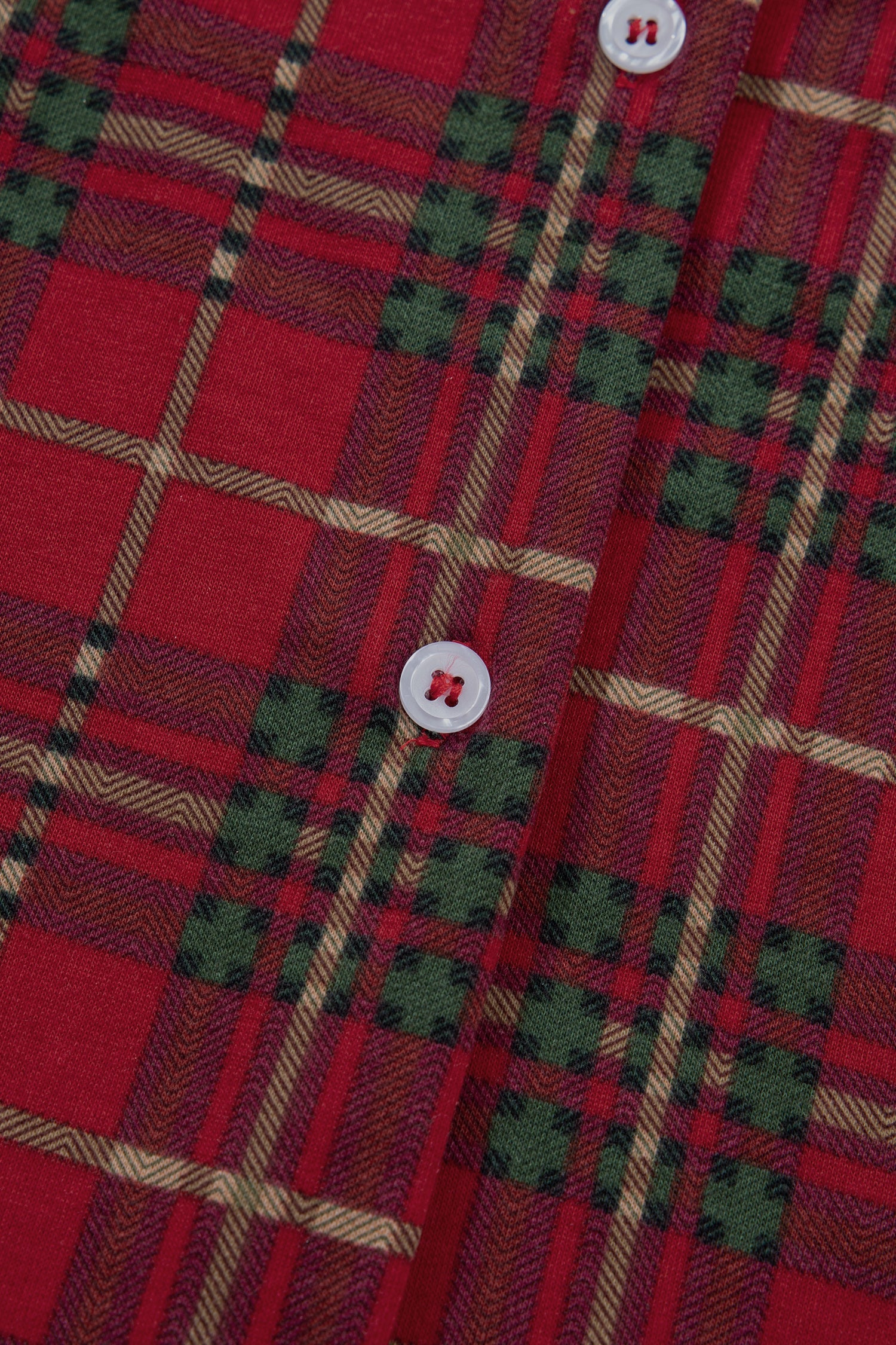 Plus Size Plaid Short Sleeve Shirt Pyjama Set - eAura