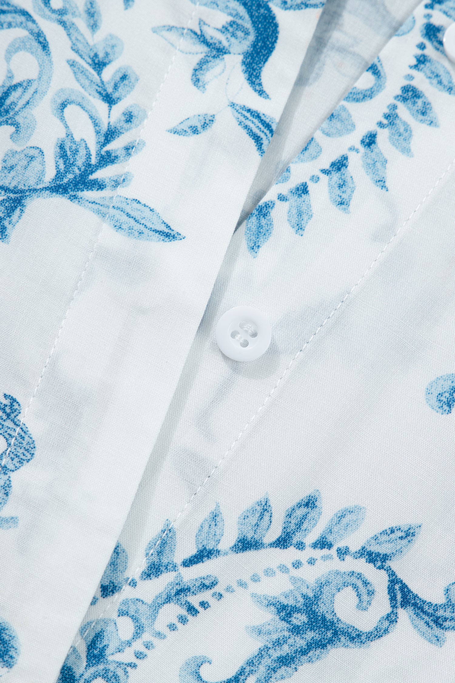 Plus Size Geometric Floral Print Button Split Neck Short Sleeve Maxi Dress