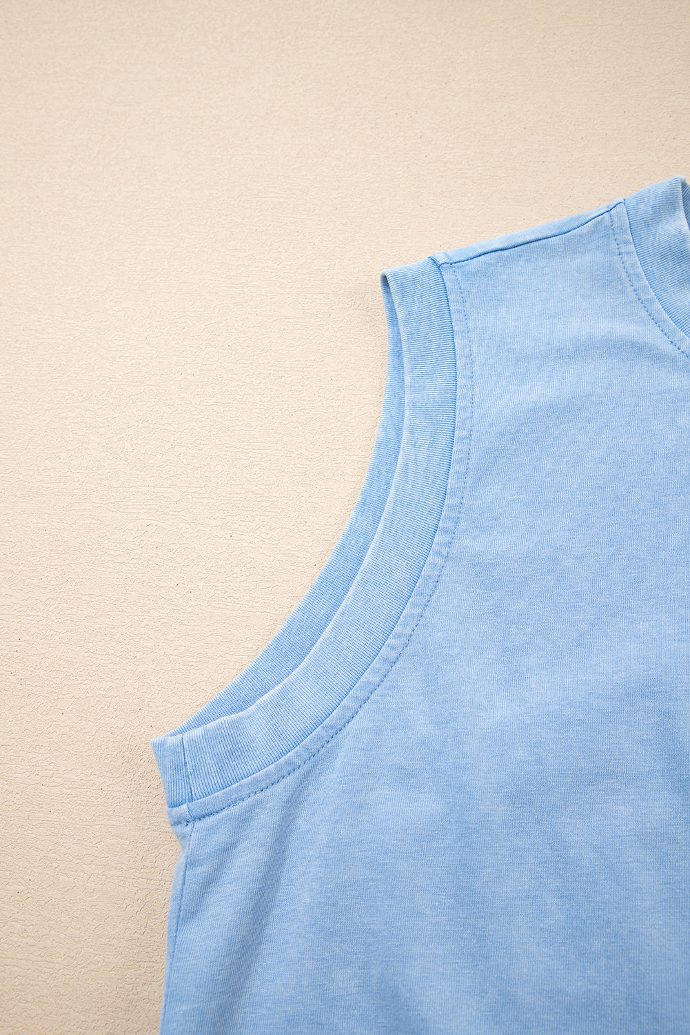 Skort Co-ord Set Mineral Wash Cotton Tank Top Lined Split Skirt - eAura