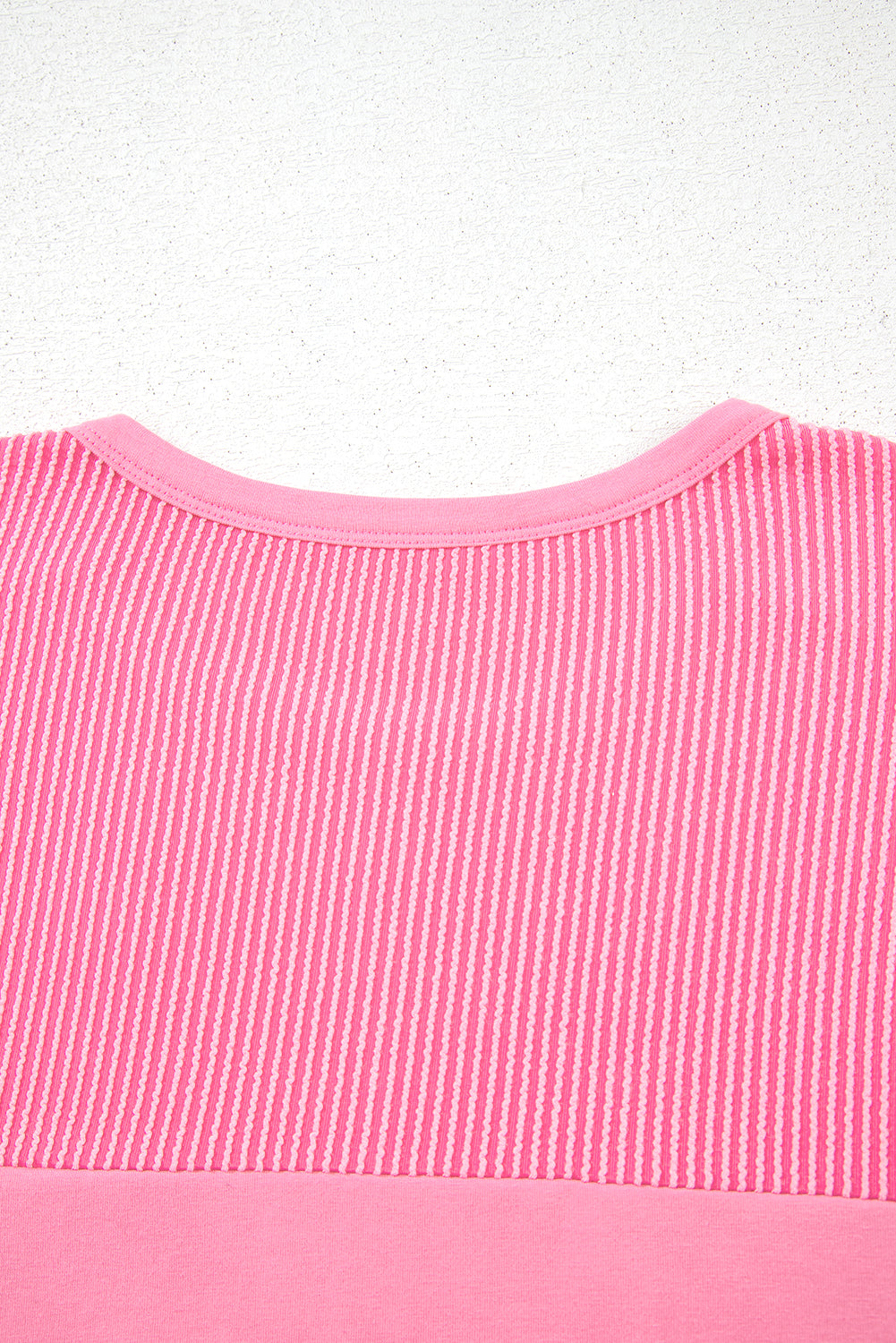 Bonbon Ribbed Patchwork Pocketed Plus Size T Shirt BB Fashion Outlet