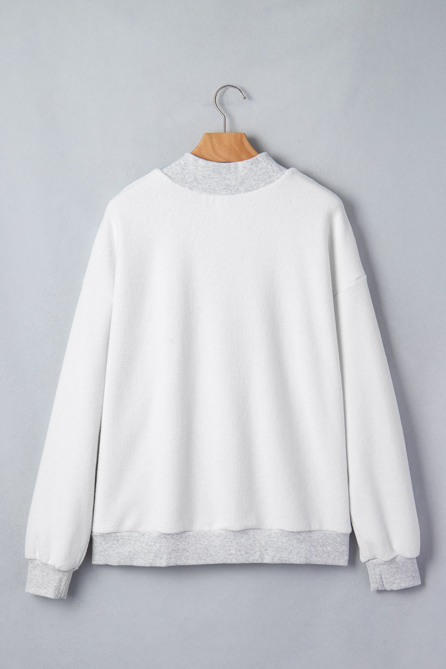 Reversible USA Graphic Mock Neck Sweatshirt