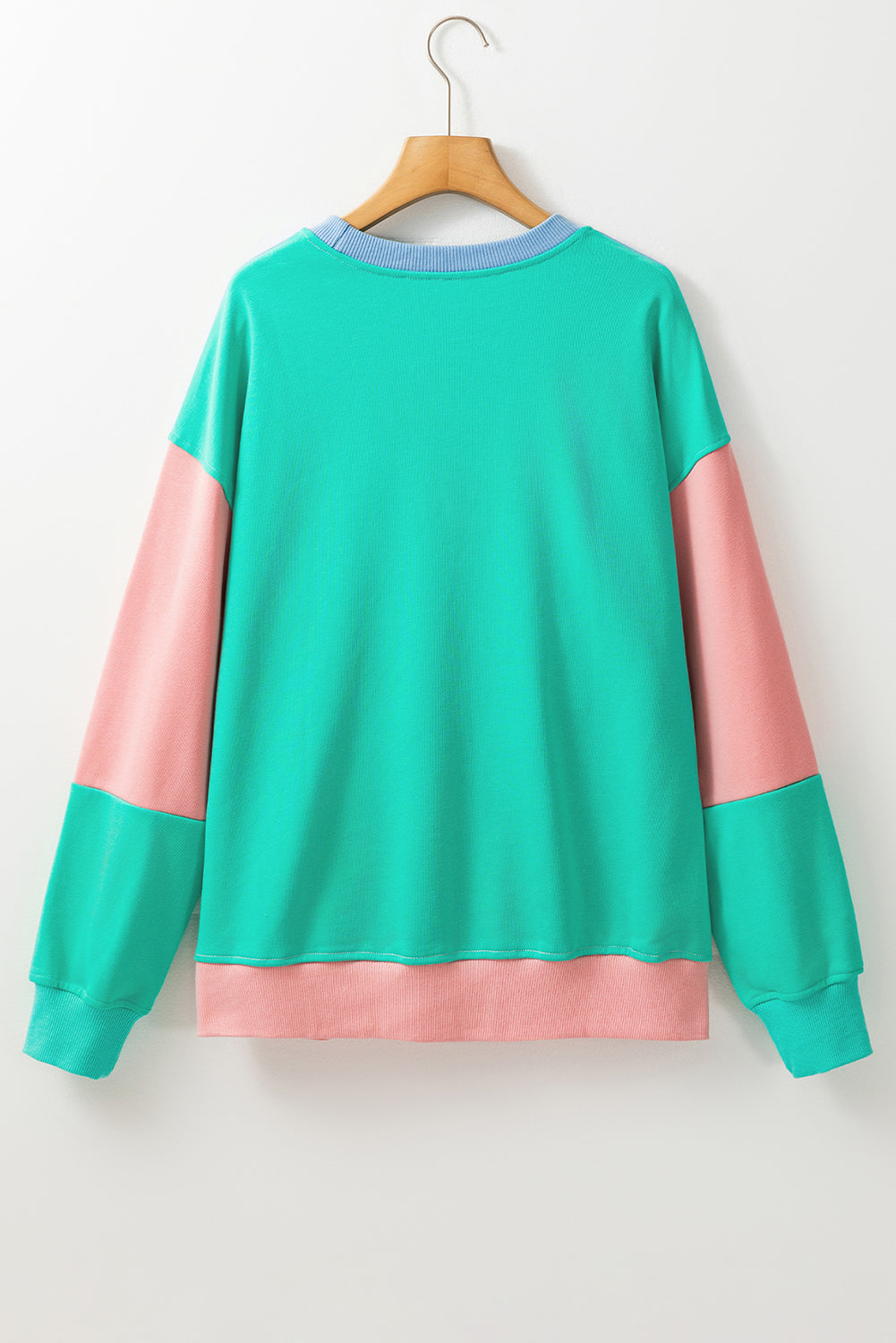 Blossom Colourblock Patchwork Drop Shoulder Sweatshirt eAura