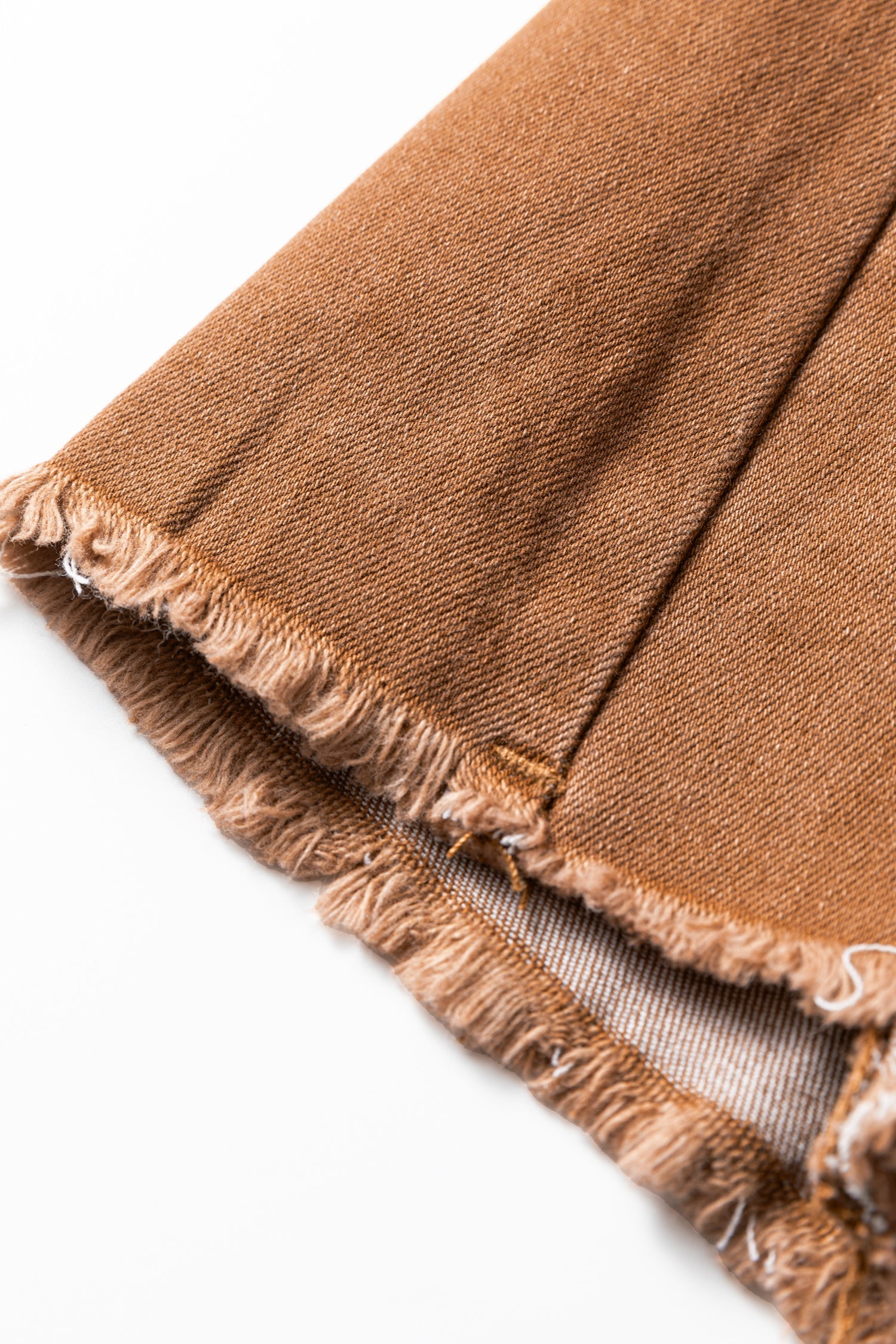 High Waist Button Fly Seamed Raw Hem Flare Jeans - Bottoms/Jeans/Flared&Bootcut