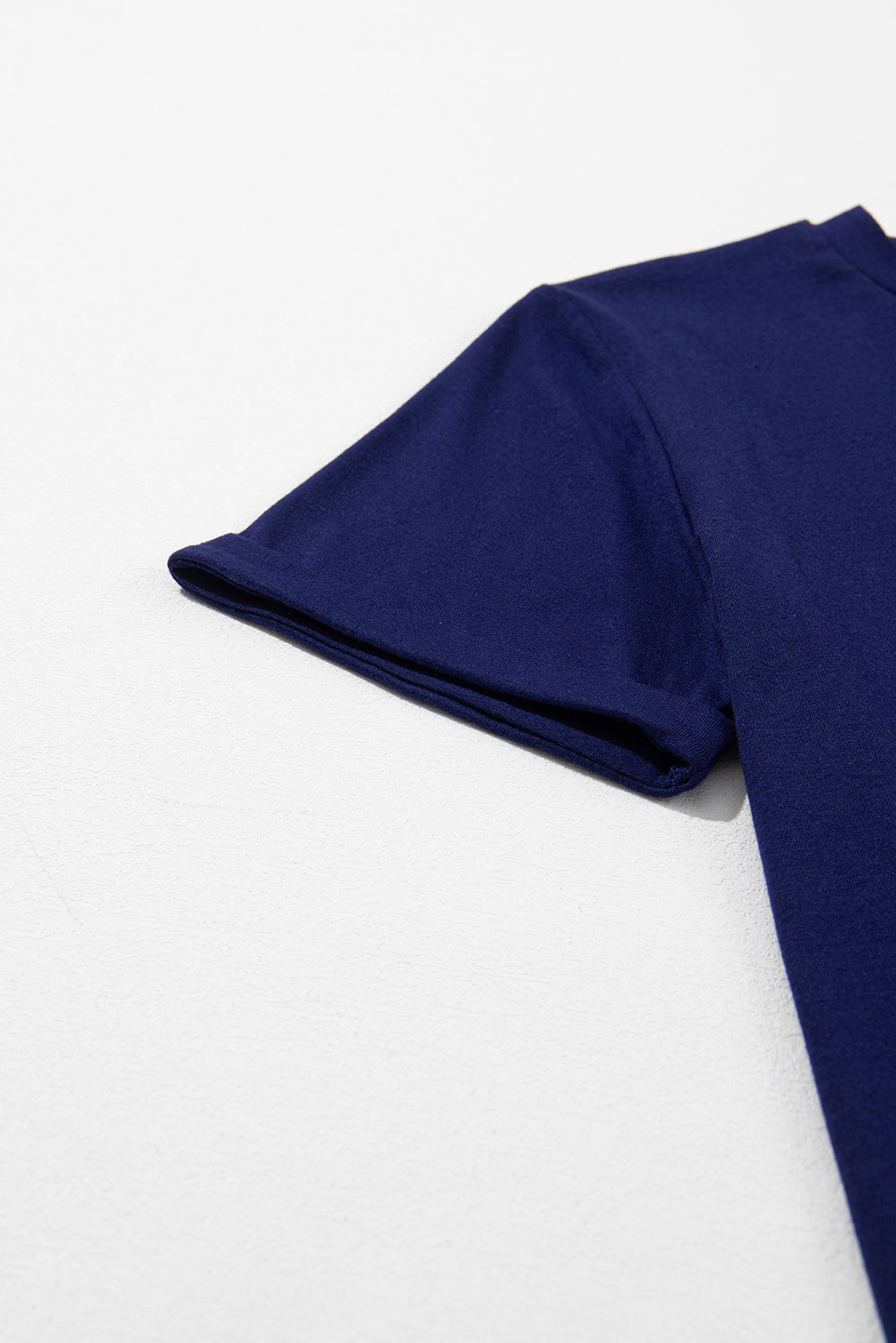 Casual Plain Crew Neck Tee T-Shirt