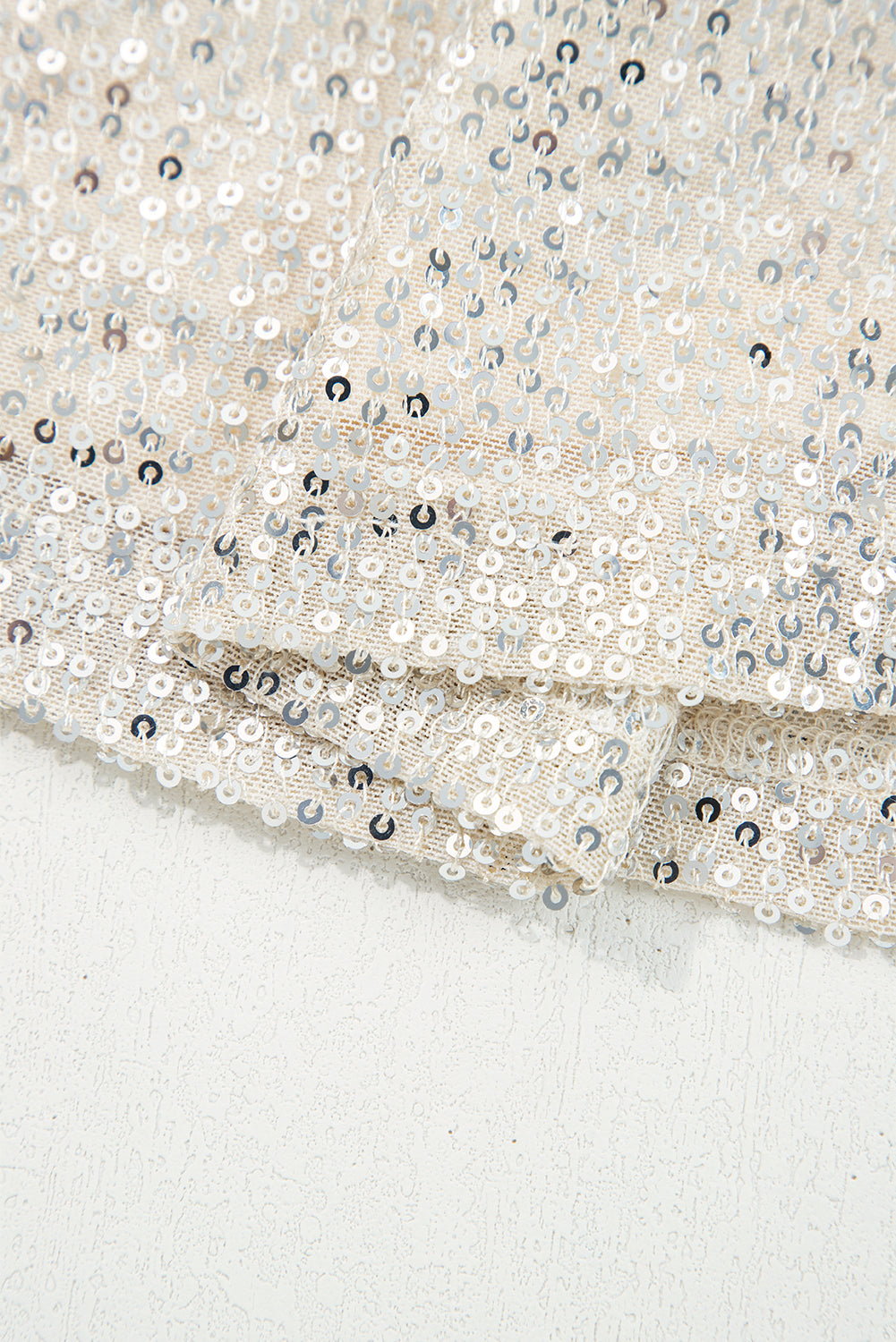 Sequin Hooded Long Sleeve Hoodie - Occasionwear/party tops