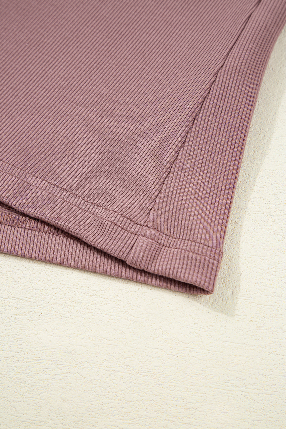 Gathered Bust Square Neck Ribbed Fit Long Sleeve Top - eAura