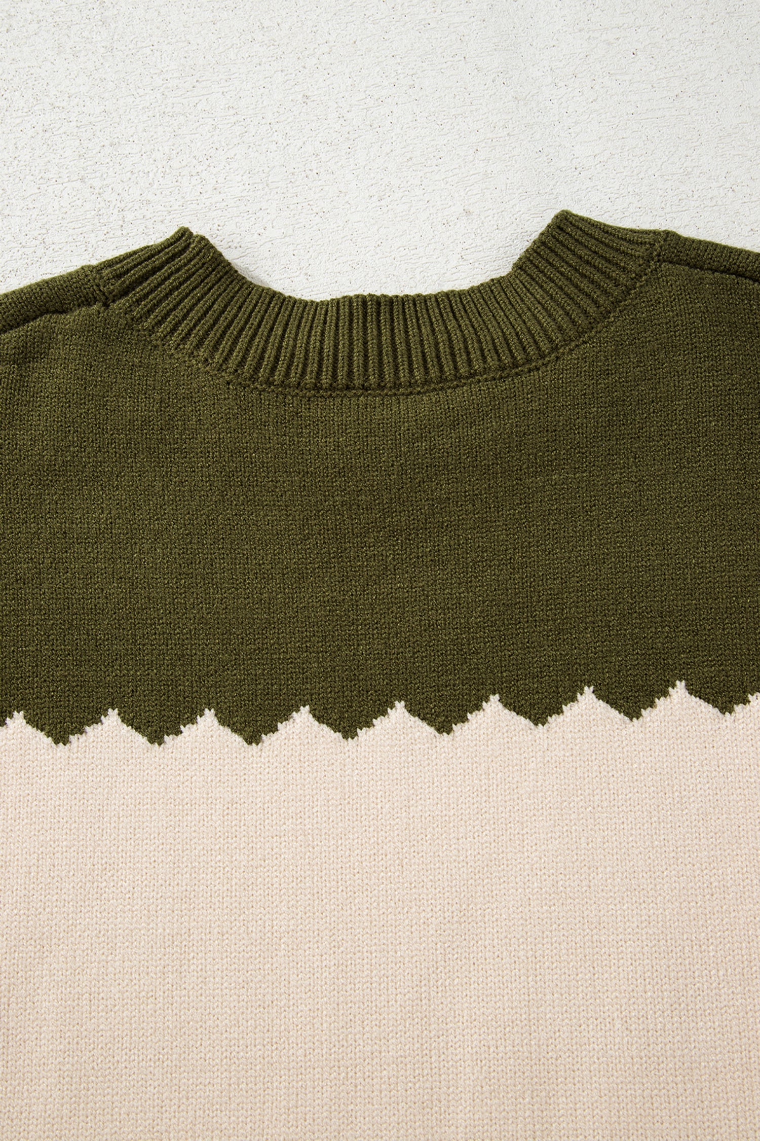 Crew Neck Drop Shoulder Sweater - eAura