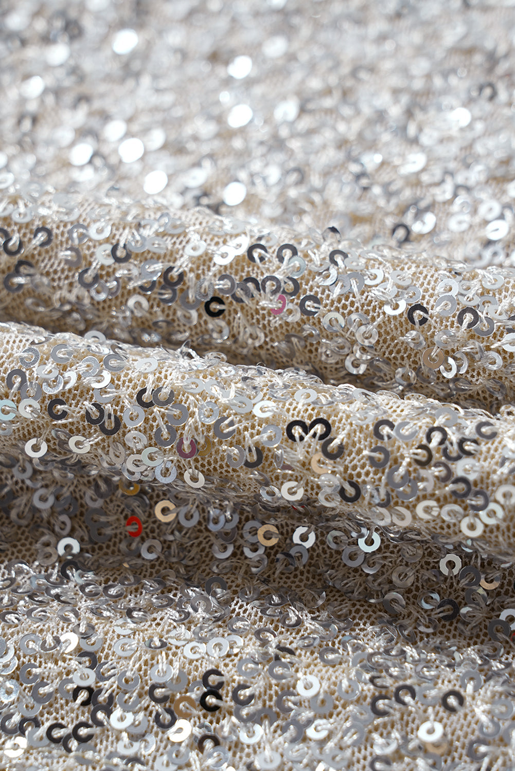 Sequin Puff Sleeve Cutout Back Blouse - eAura