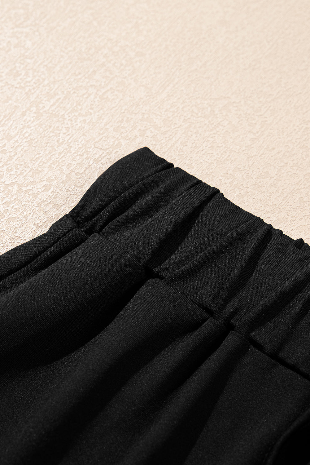 Black Contrast Trim Tee and Shorts Set Co-ord eAura