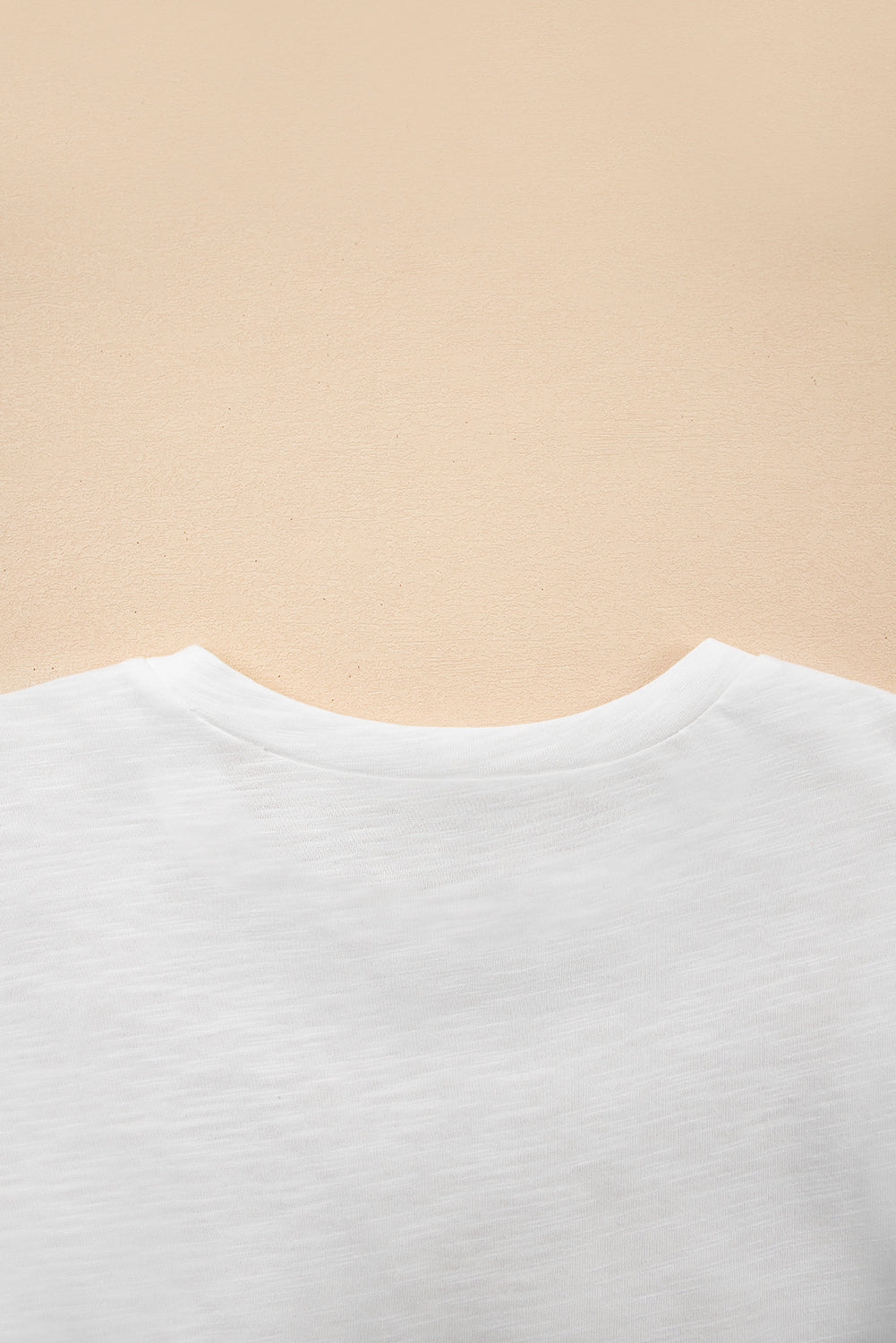 White Layered Ruffle Short Sleeve Round Neck Top eAura