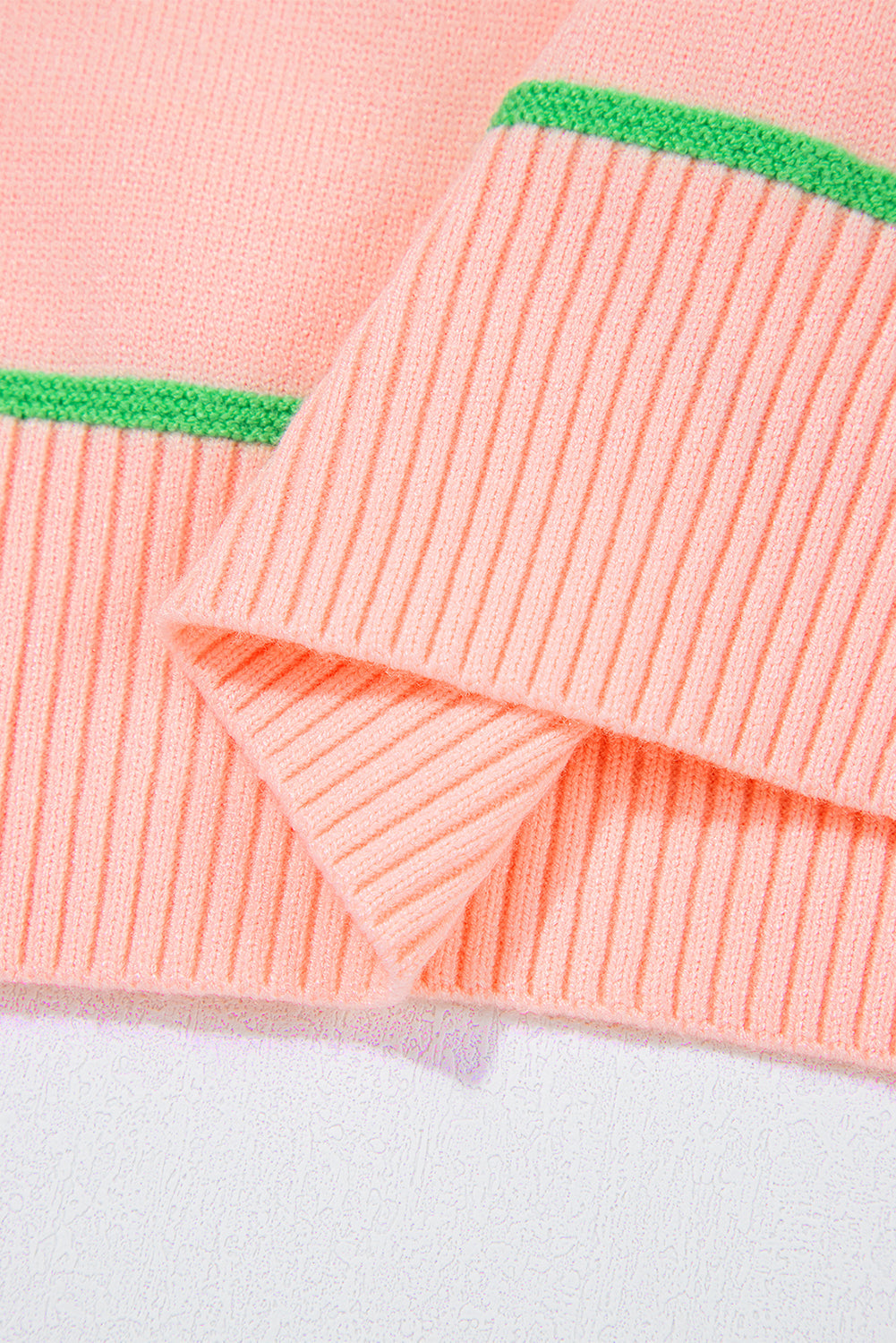 Striped Half Sleeve Drop Shoulder Sweater eAura