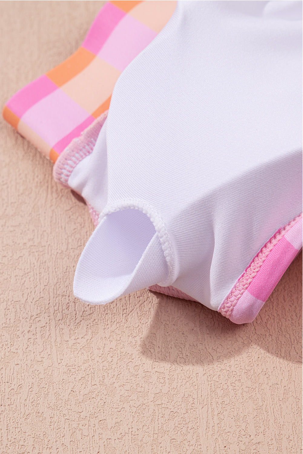 Pink 3pcs Gingham High Waist Bikini & Sarong eAura