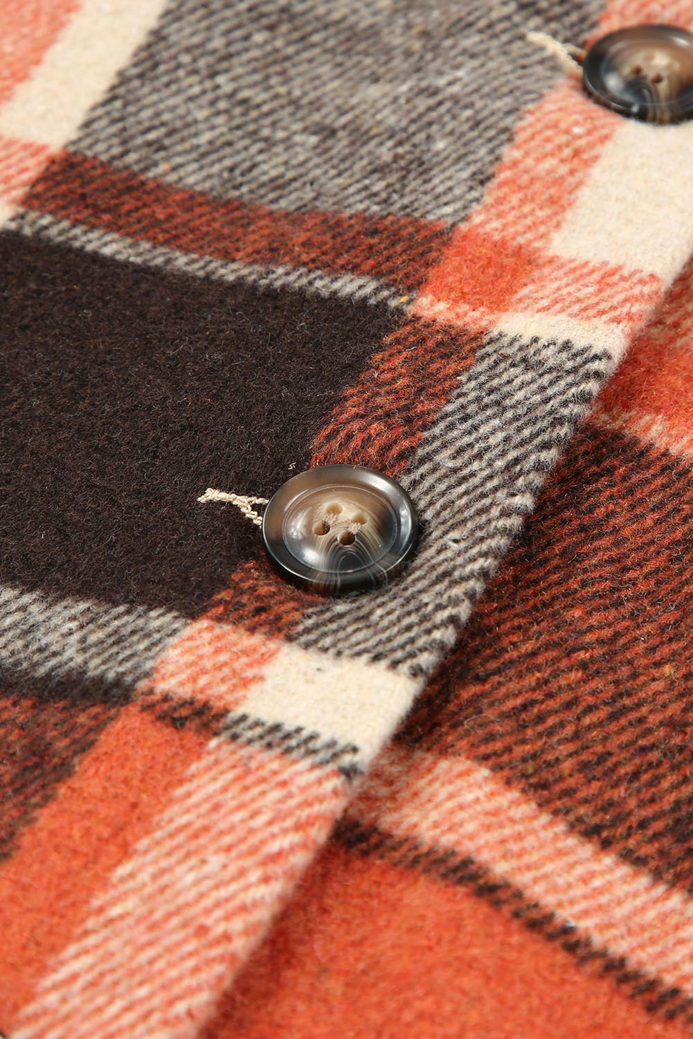Green Hooded Plaid Button Front Shacket Beagle Boutique Fashion Outlet