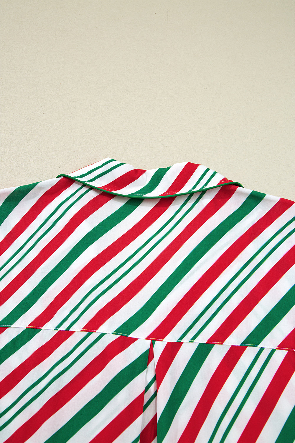 Green Stripe Christmas Pyjama Set - eAura