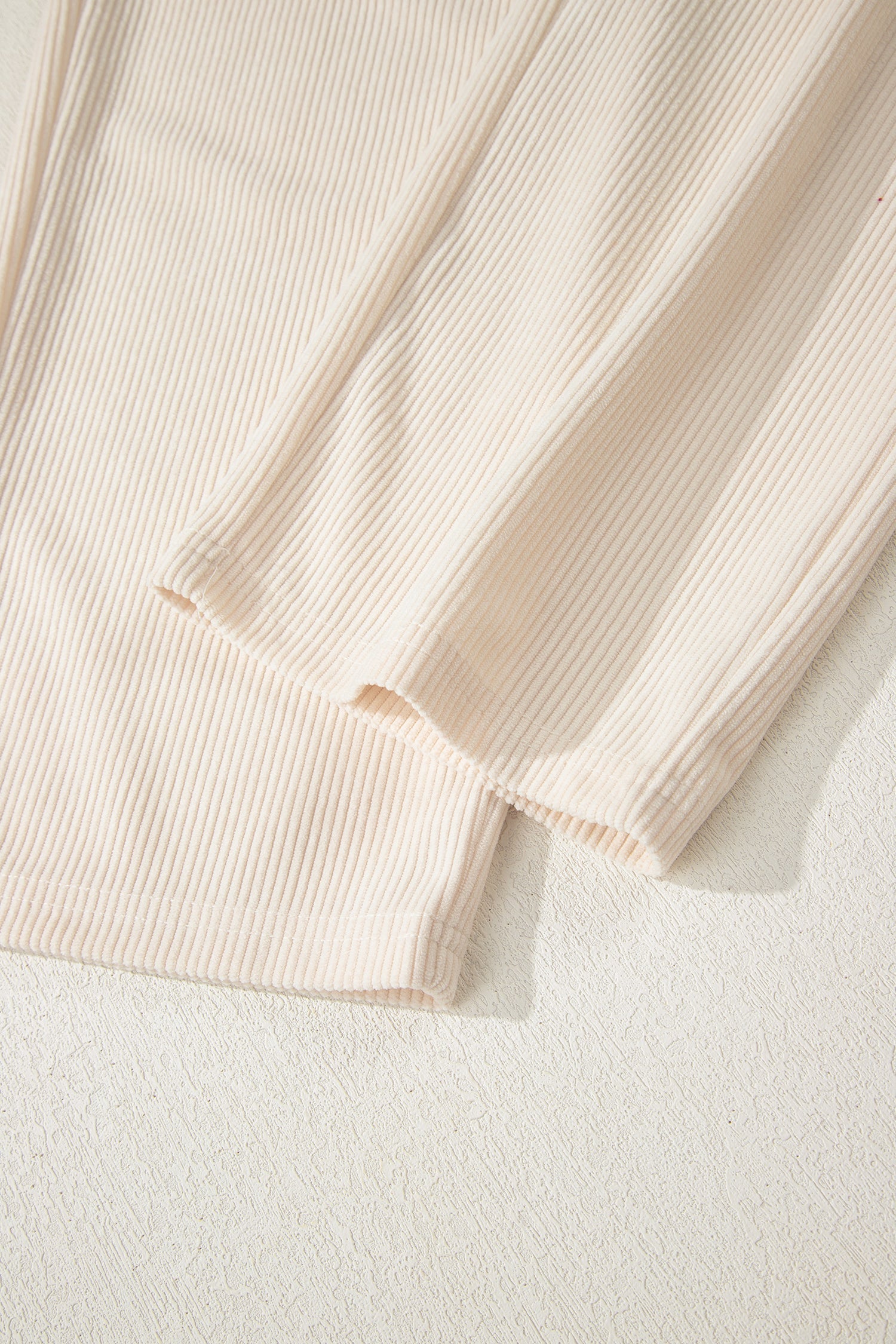 Drawstring Elastic Waist Casual Soft Corduroy Pants - eAura