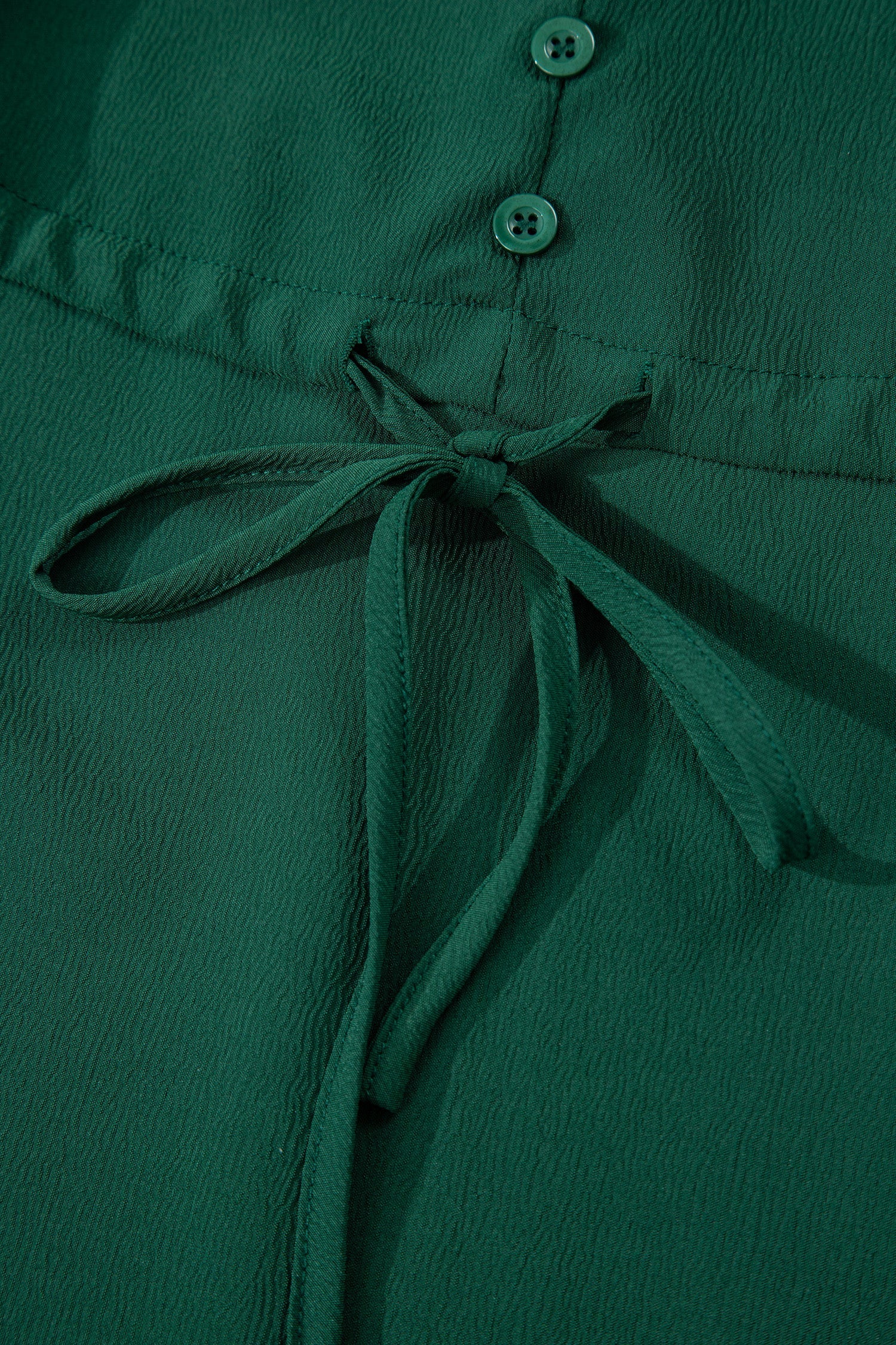 Long Sleeve Button V-Neck Tiered Maxi Dress - Dresses/Maxi Dresses