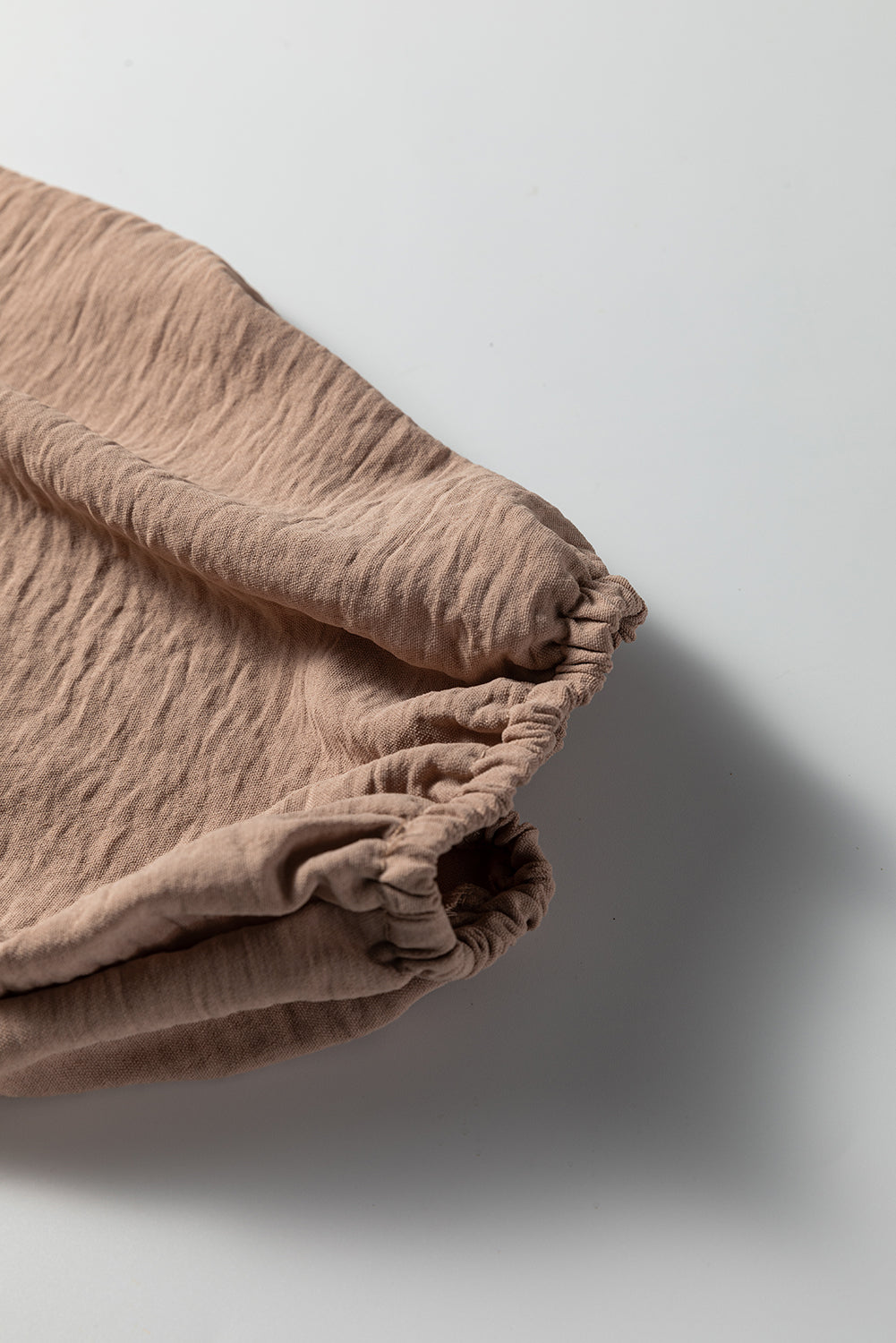 Deep V-Neck Bubble Sleeve Smocked Mini Dress - eAura