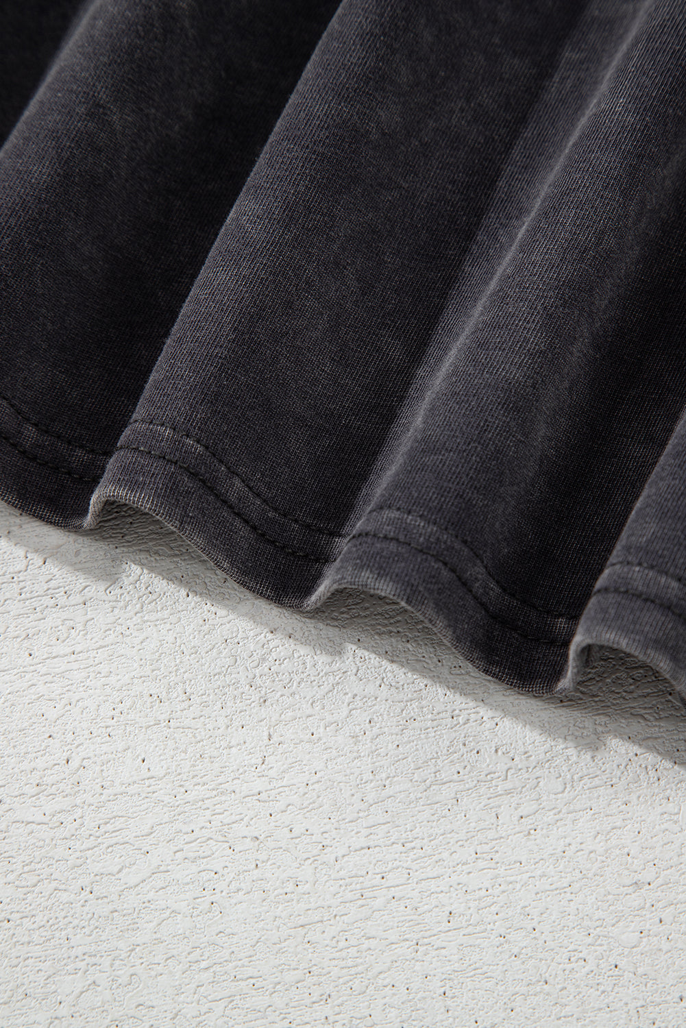 Medium Grey Vintage Cheetah Printed Mineral Wash Graphic Tee eAura