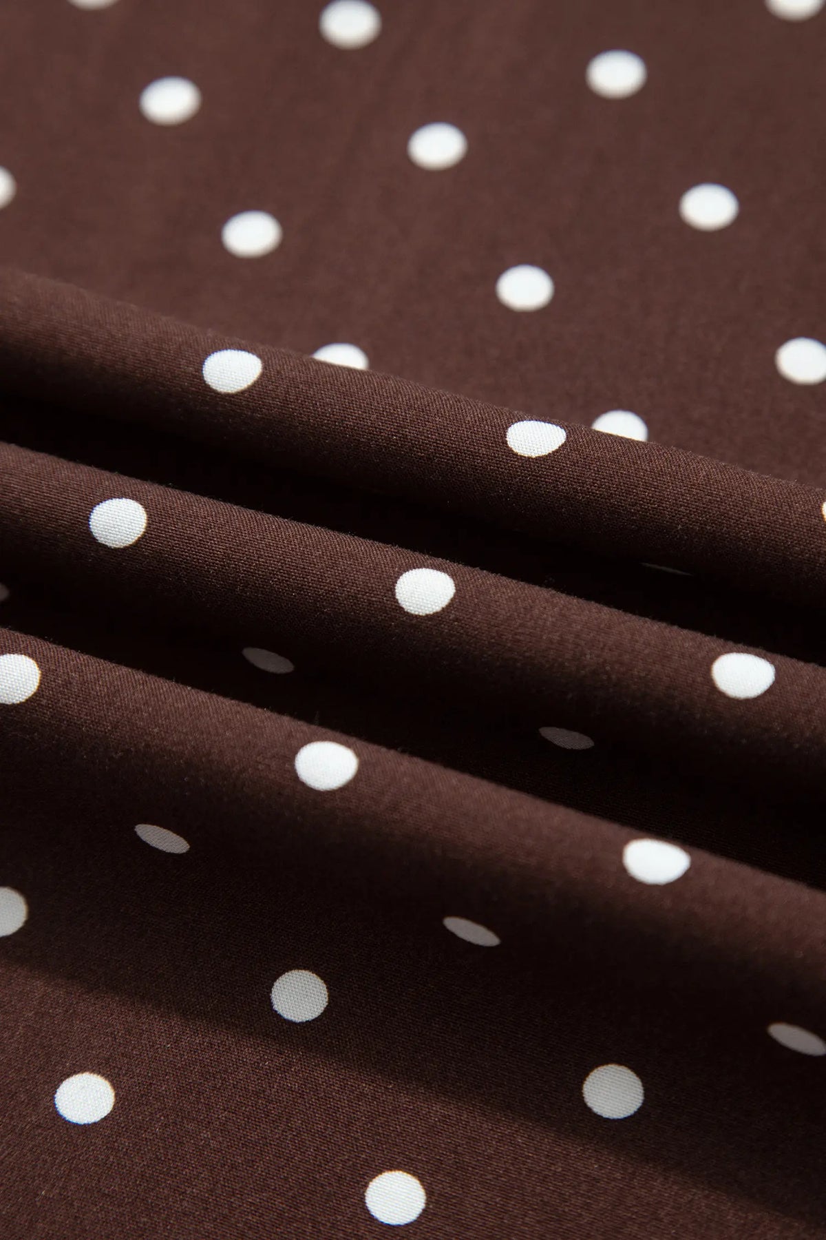 Polka Dot Lace Hem Elegant Long Shift Skirt – Khaki