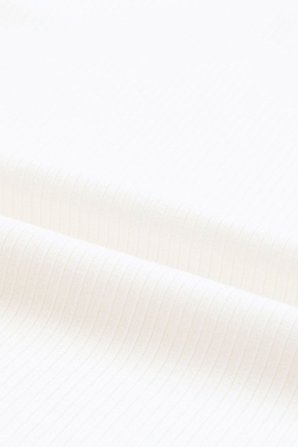 Dotted Mesh Ruffle Sleeve Rib Knit Top - eAura