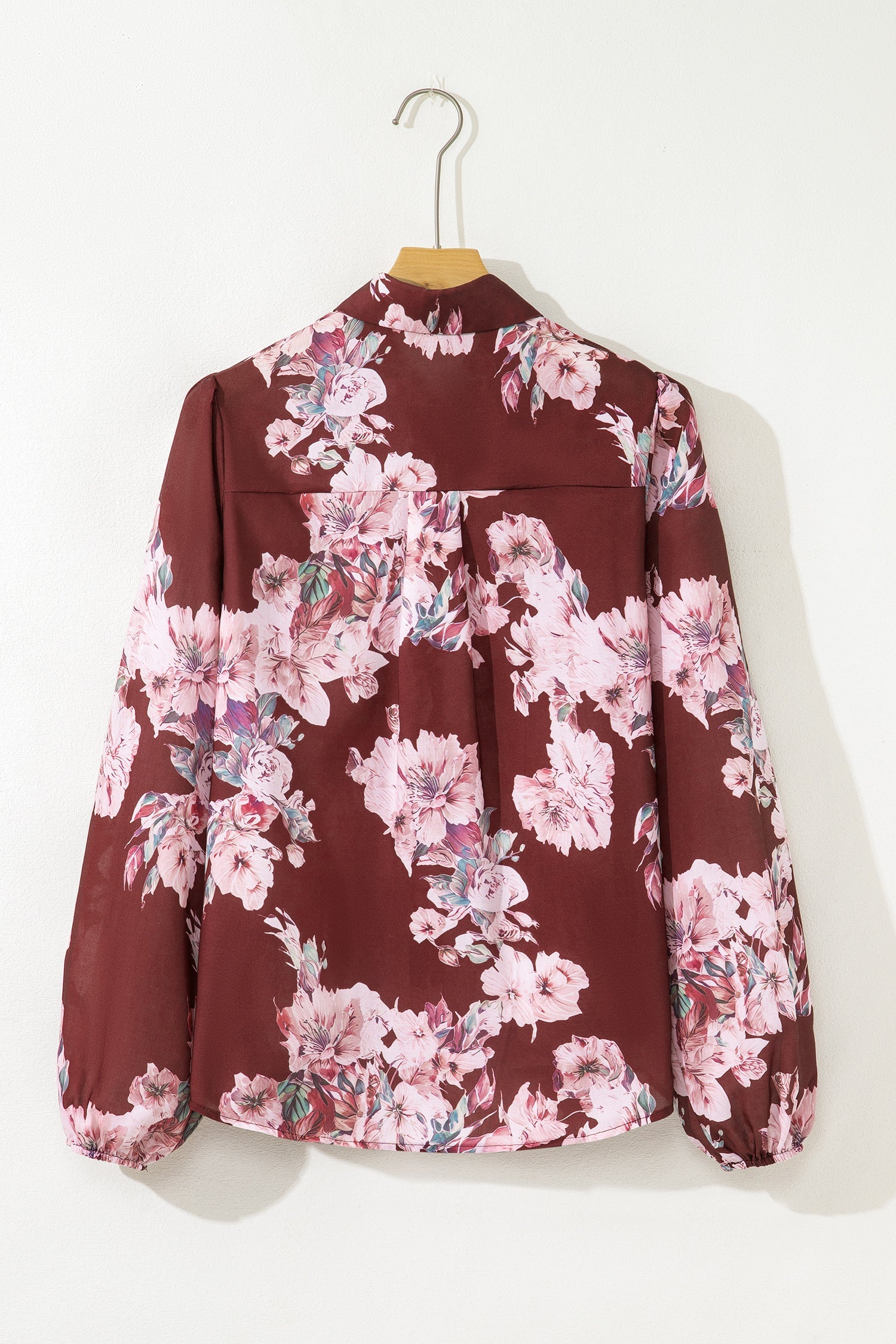 Floral Puff Sleeve Lightweight Shirt - eAura