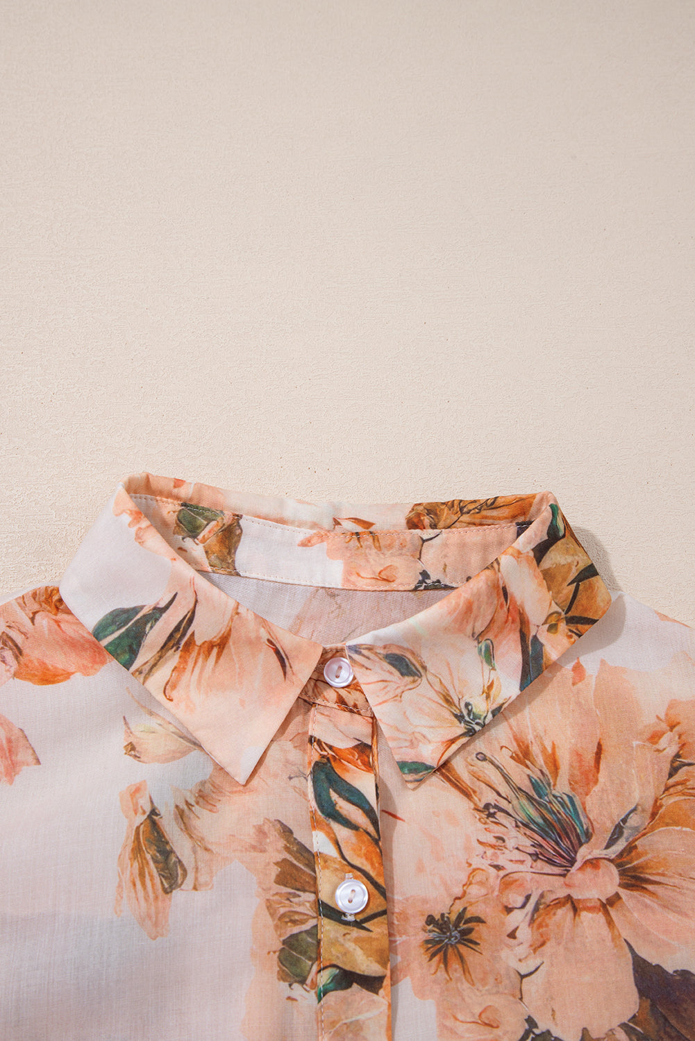 Floral Puff Sleeve Lightweight Shirt - eAura
