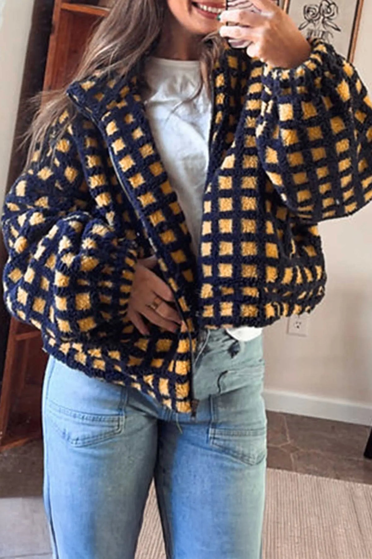 Zip-Up Sherpa Fleece Jacket