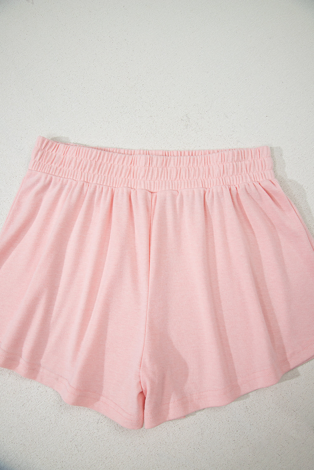 Light Pink 3 Pcs Crop Tank Top Shorts with Cardigan Lounge Set eAura