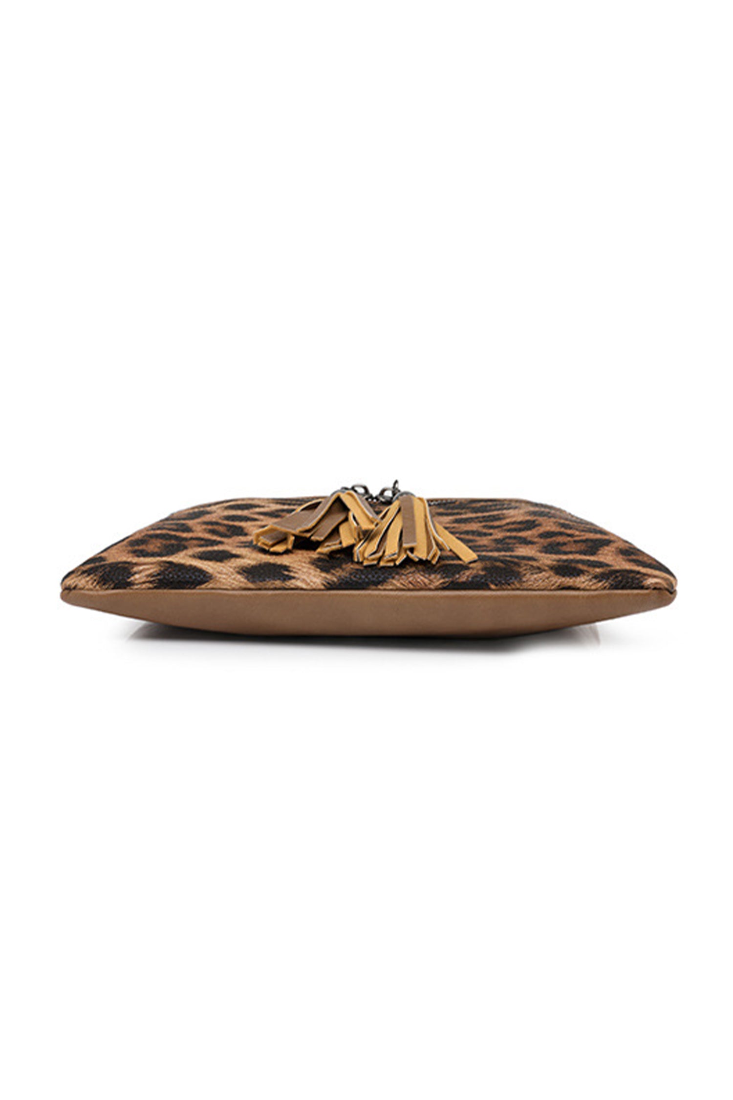 Leopard Contrast PU Leather Single Shoulder Mini Bag