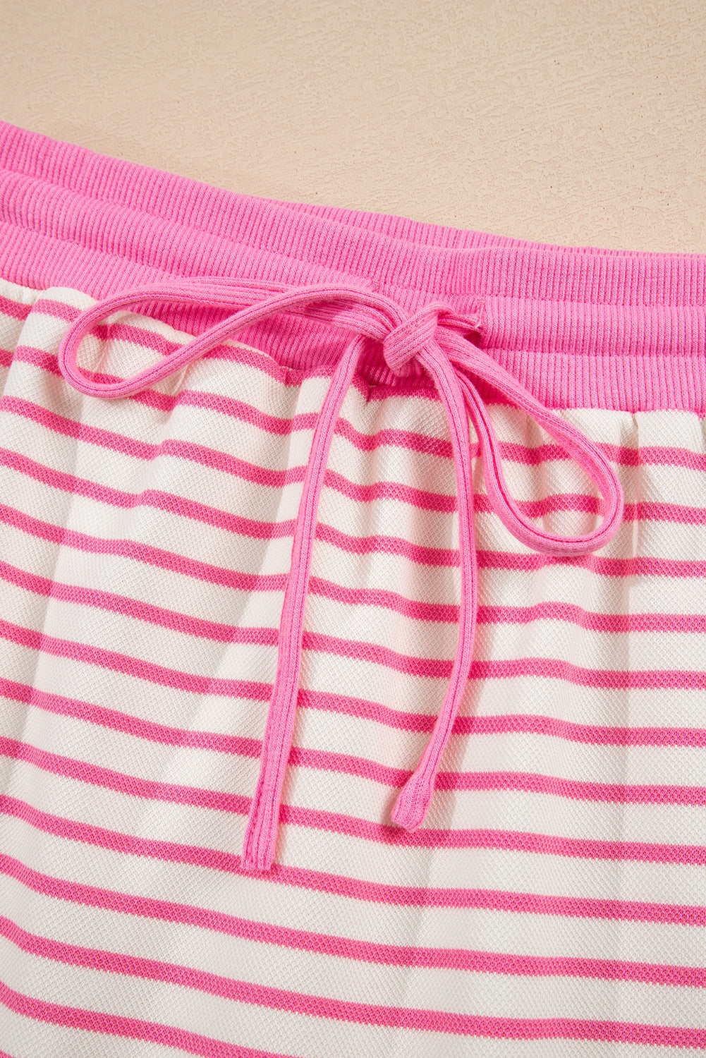 Stripe Collared V-Neck Drop Shoulder Pullover and Skort 2pcs Co-ord Dear-Lover Dropshipping