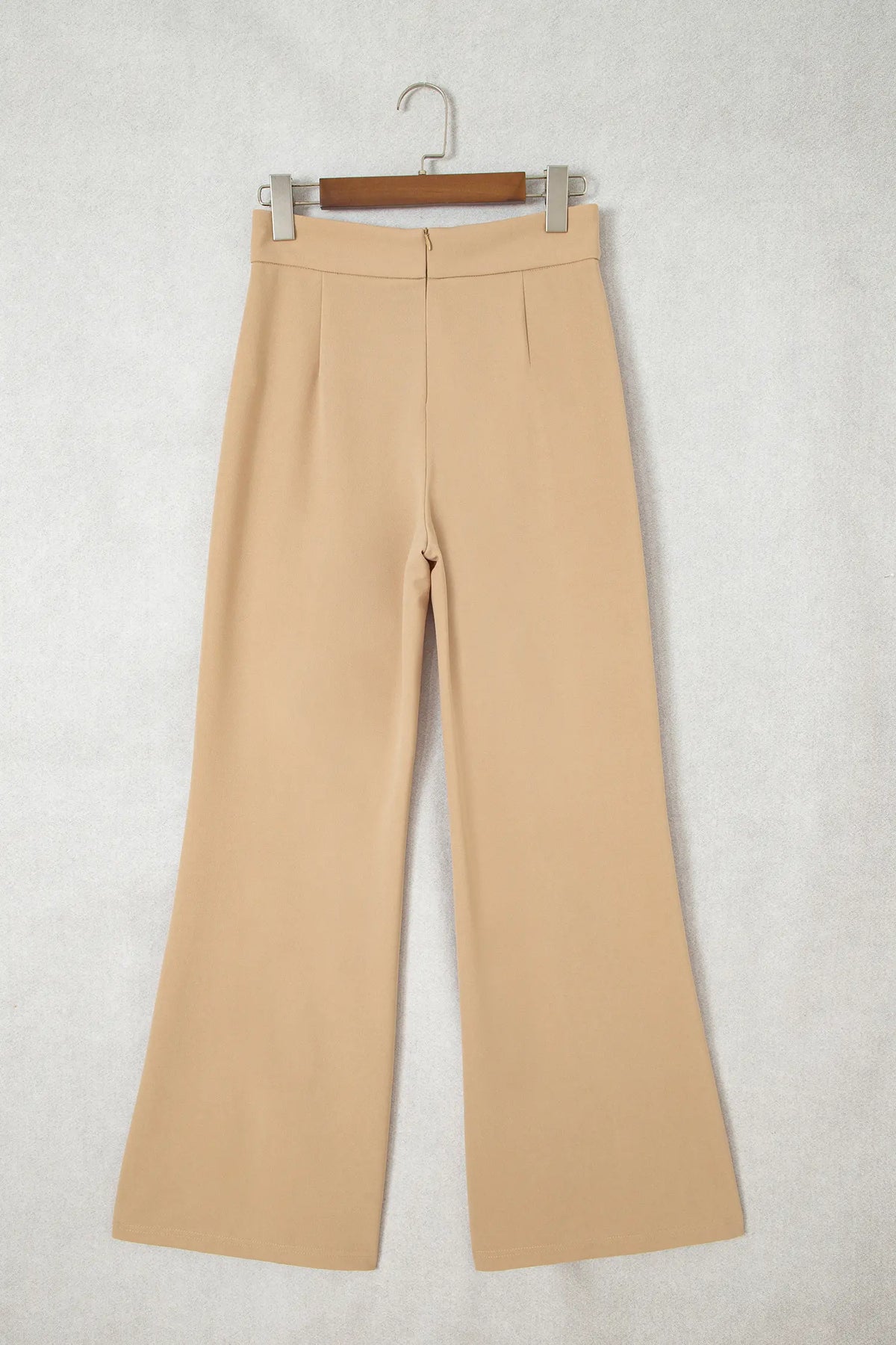 High Waist Full Length Regular Fit Pants – Parchment